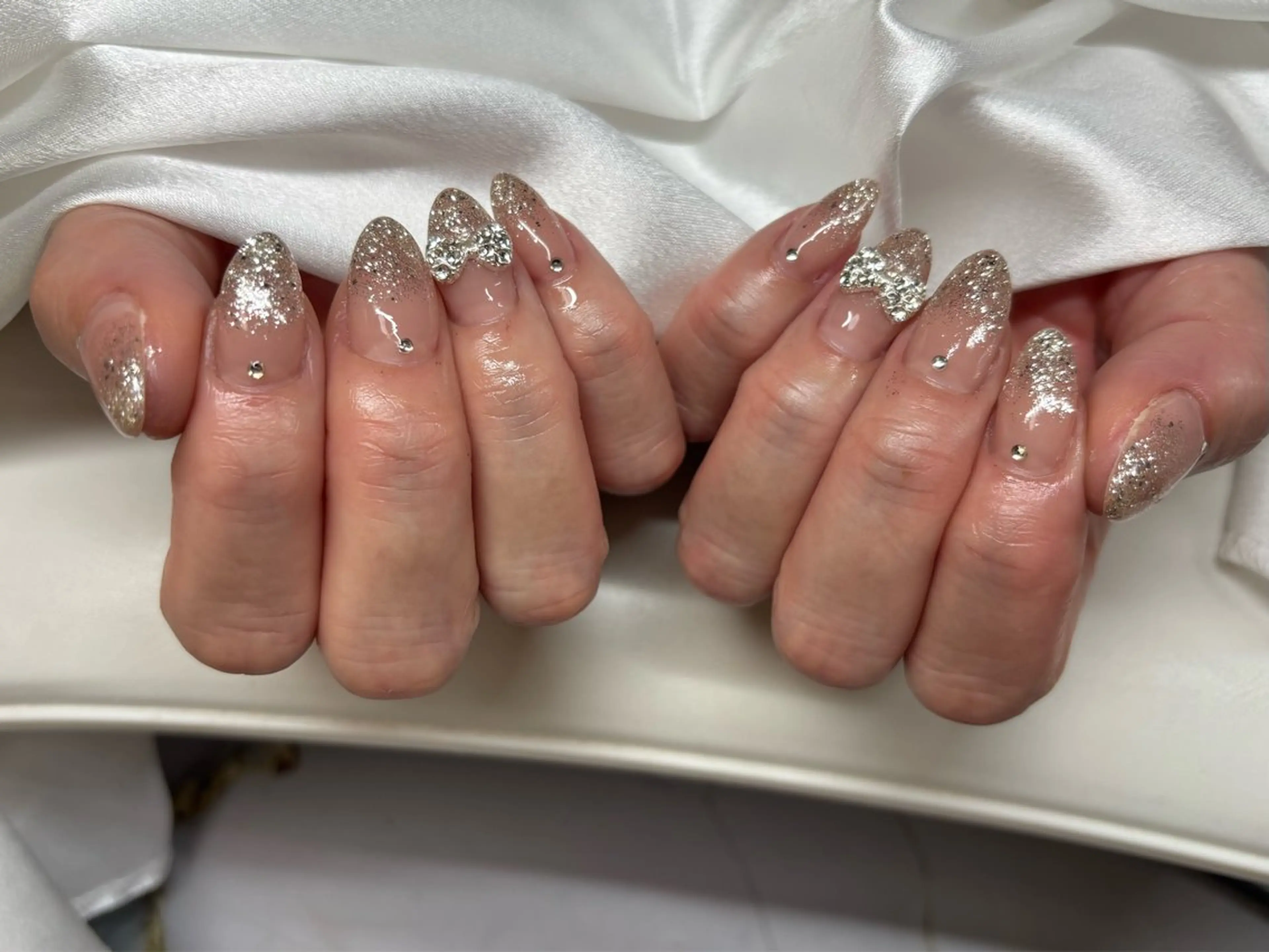 ネイル ラメ(グリッター) ラメグラデーション 門真市ネイルサロン♡ KUMI.HANAのネイルデザイン