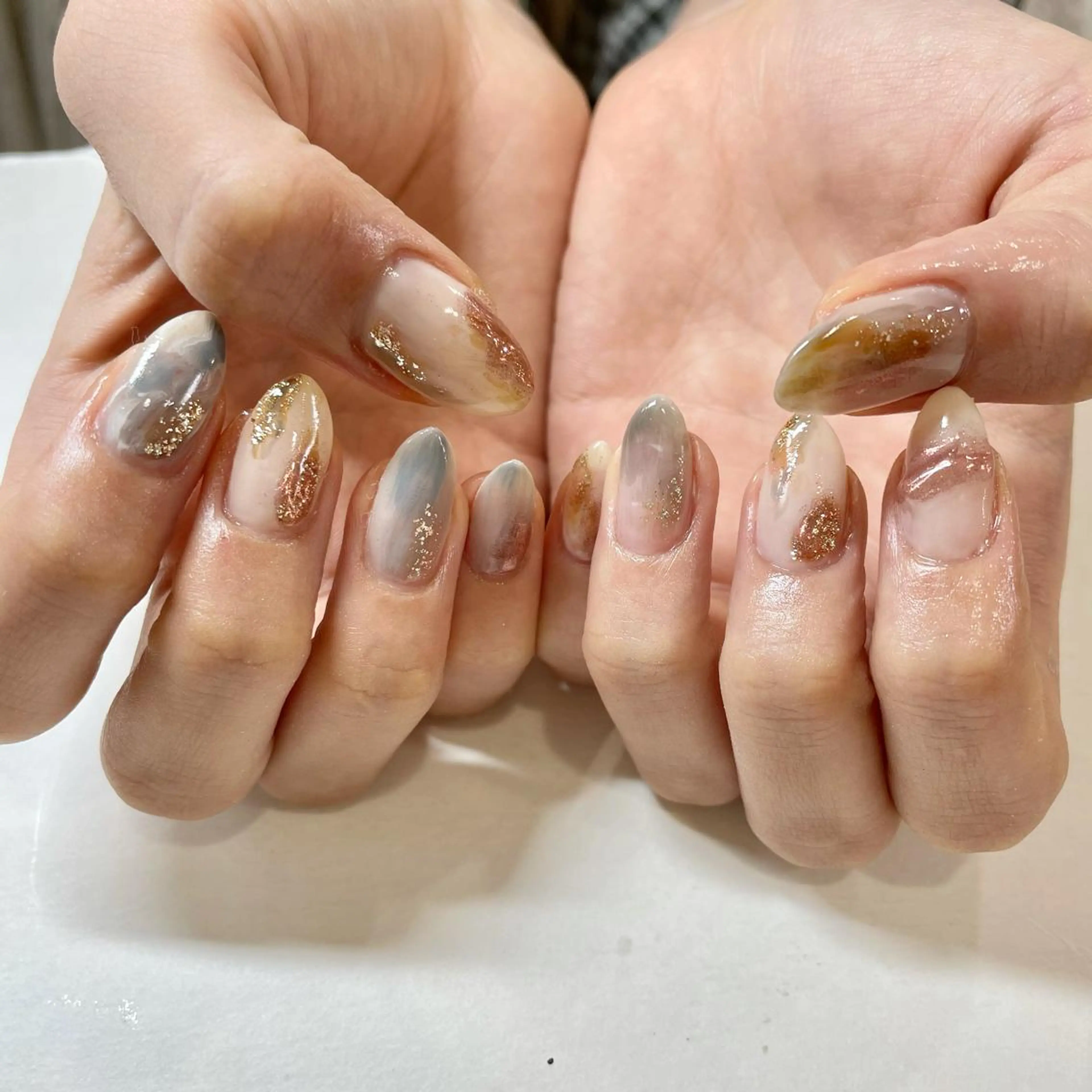 ネイル ニュアンスネイル 🎀AYAKO 🎀中韓ネイルのネイルデザイン