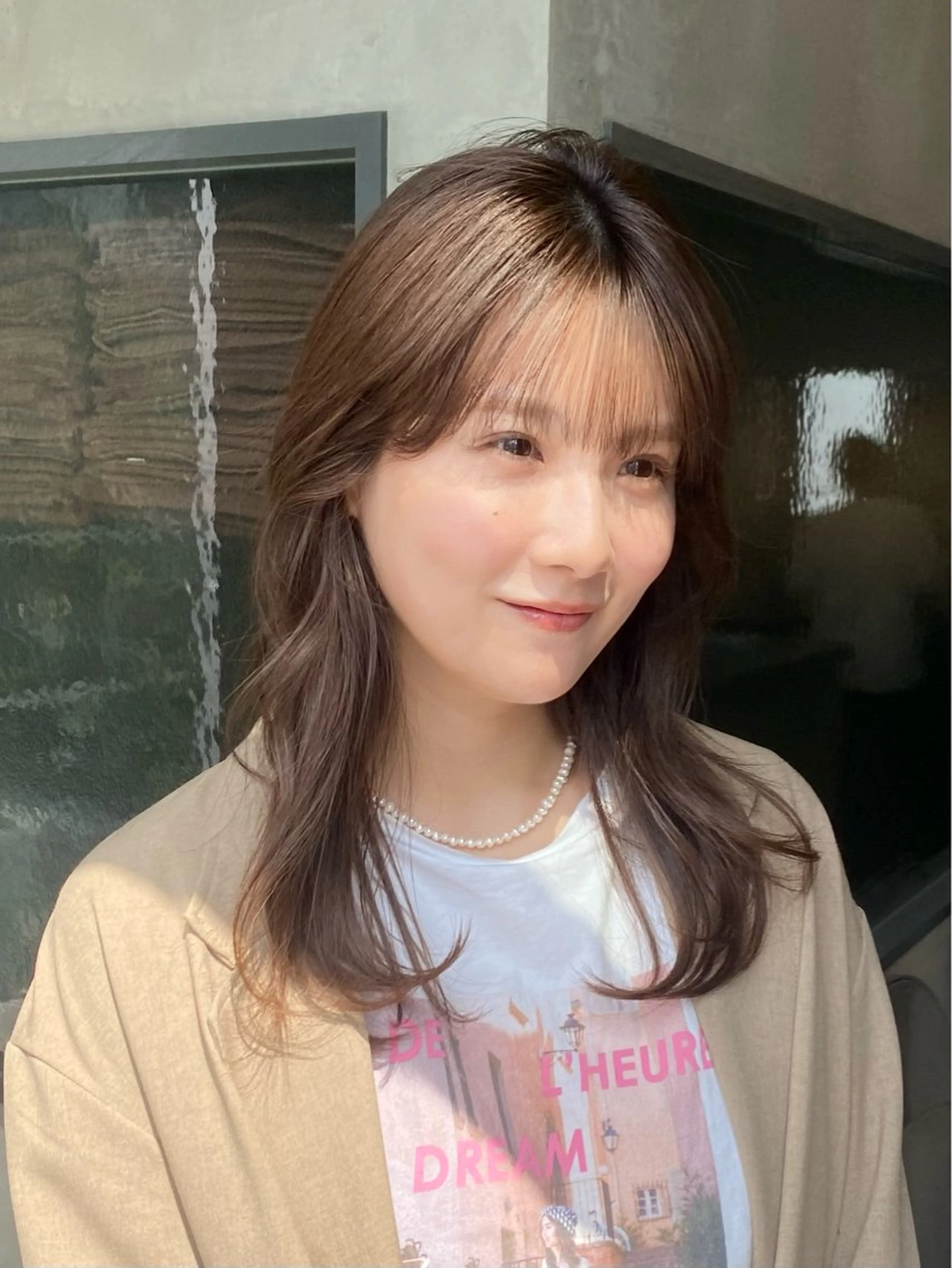 セミロング カラー カット ヘアカラー トリートメント 村田 りょうやのヘアスタイル