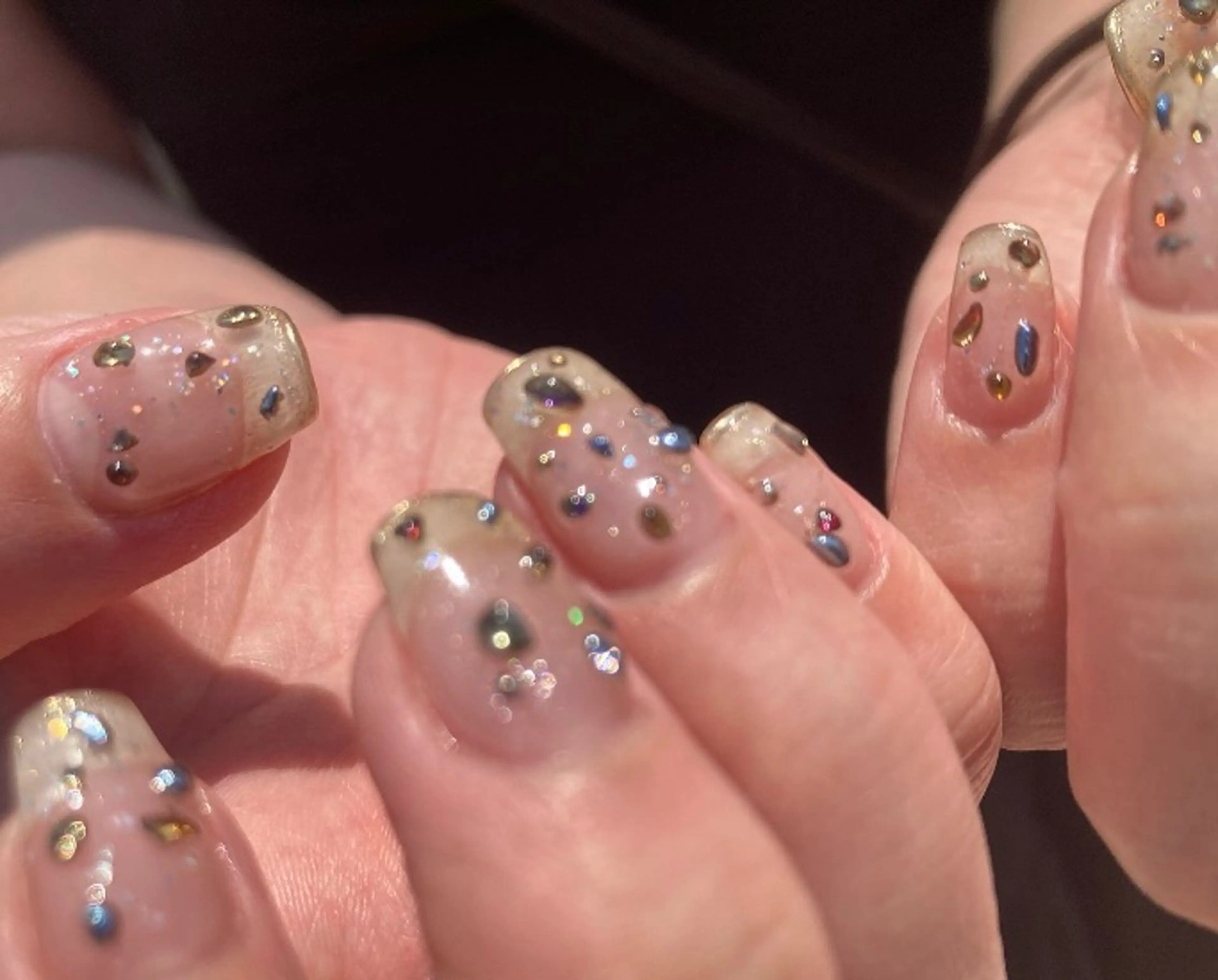 ネイル キラキラネイル フットネイル NAILSALON NUIT.[ニュイ]のネイルデザイン