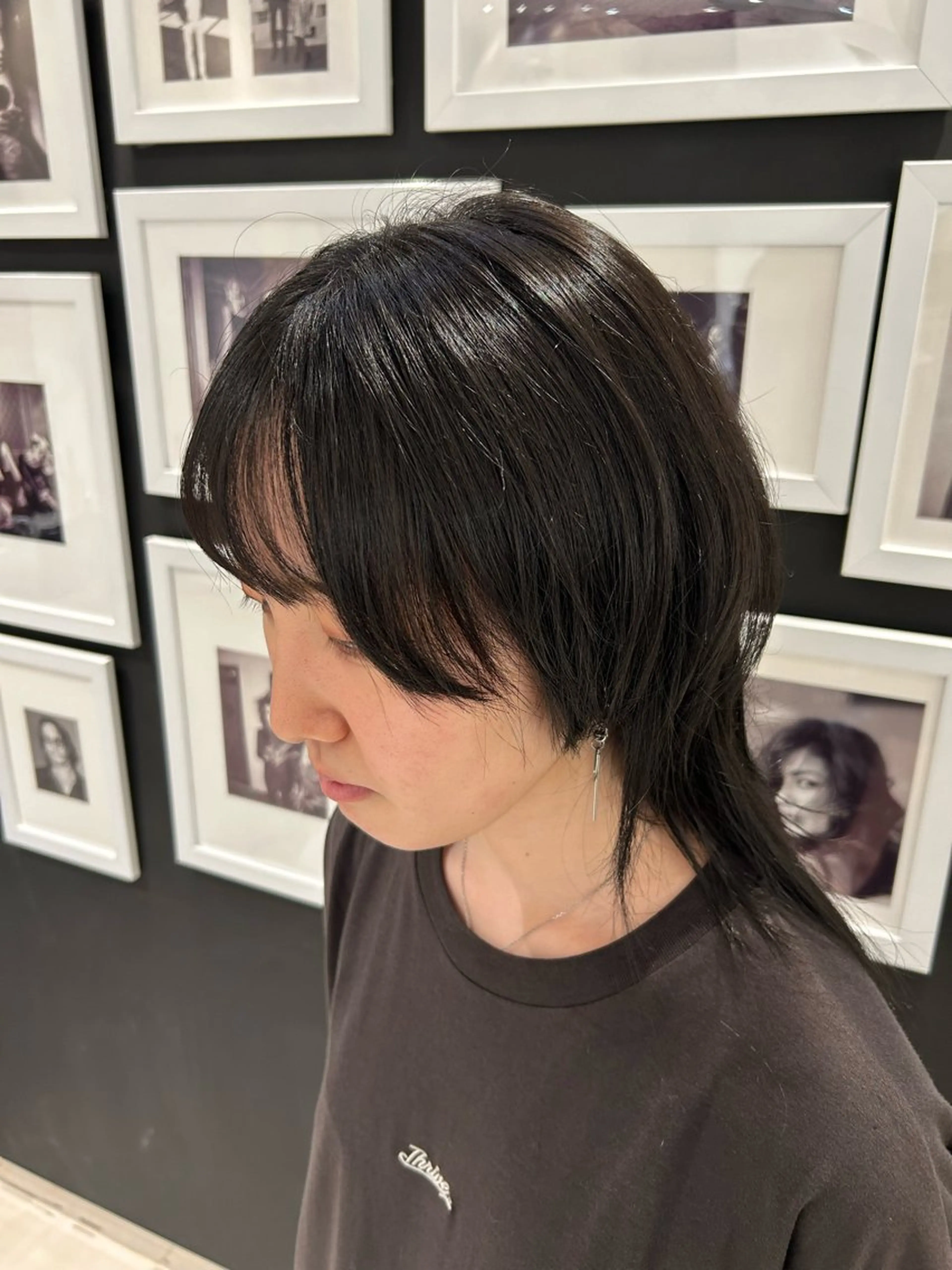 セミロング カラー 黒髪 ブルーカラー ブルーブラック 新横浜CLOVER 本店🍀 鈴木 陽太のヘアスタイル