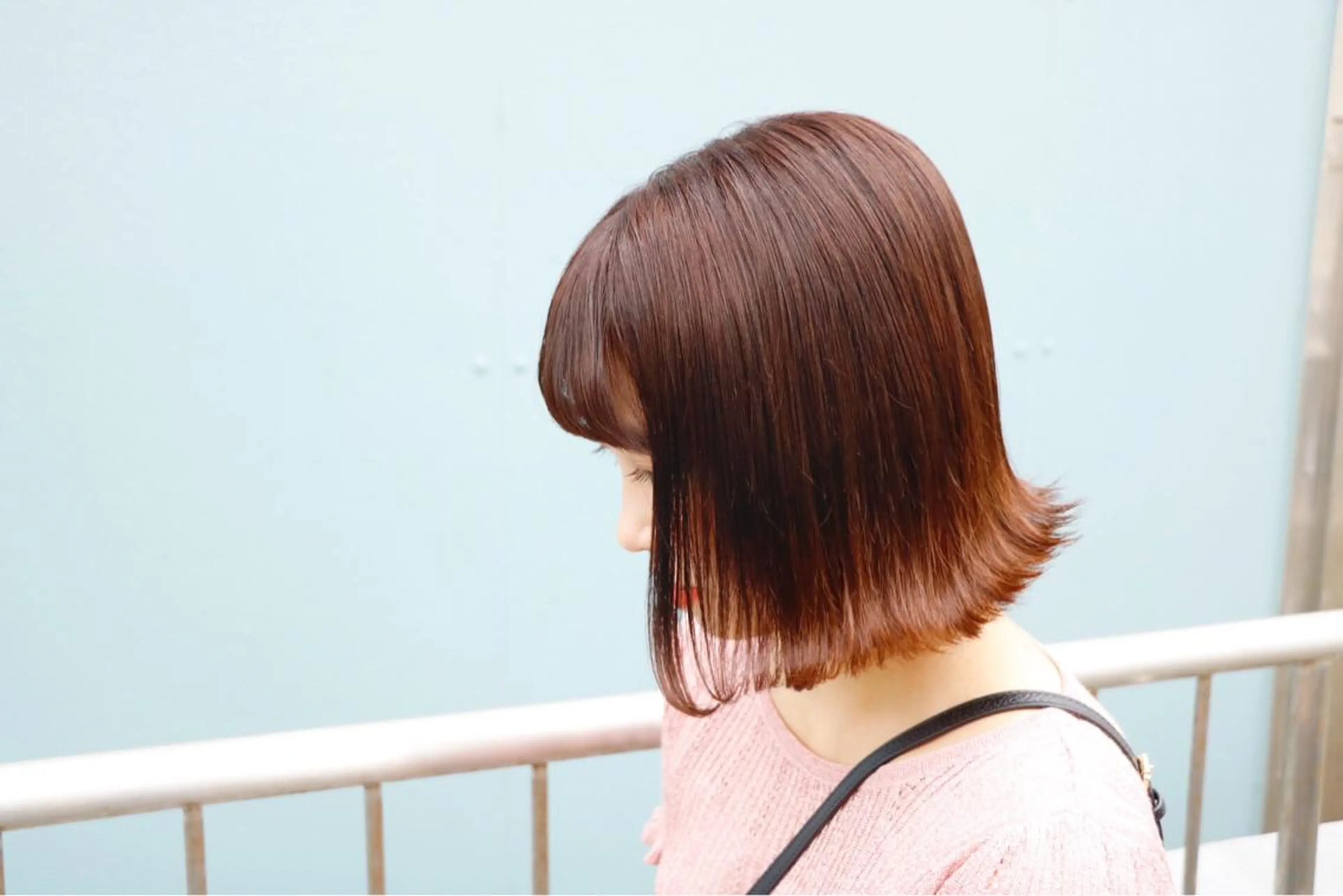 ミディアム カラー 切りっぱなしボブ ボブ カット ヘアカラー circus by KENJE 町田店のヘアスタイル