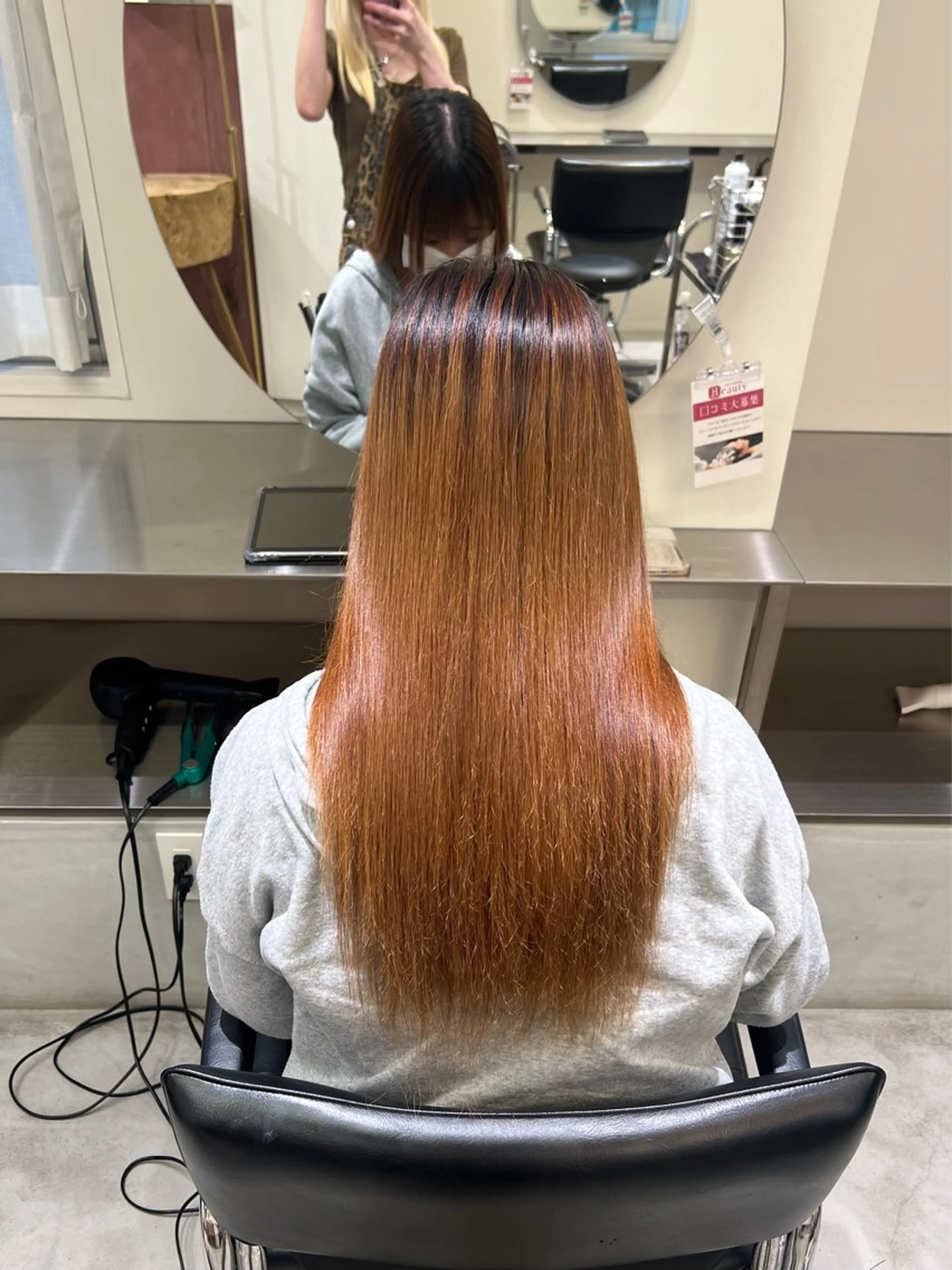 ロング 縮毛矯正 縮毛矯正 ハシモト ミオのヘアスタイル