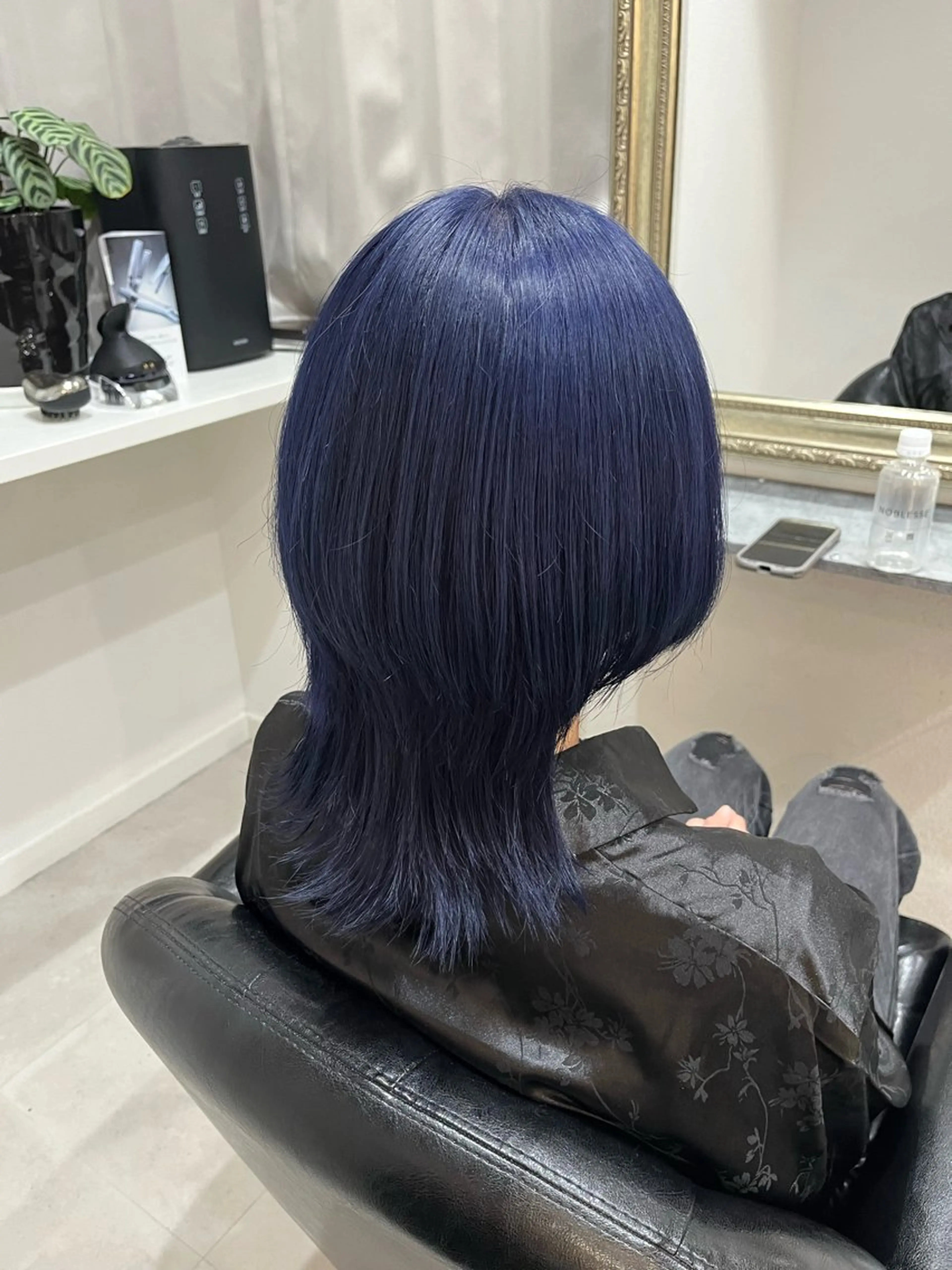 ミディアム カラー ブリーチ くびれヘア ウルフカット カット 🎀ゆな🎀ブリーチ /ショートウルフのヘアスタイル