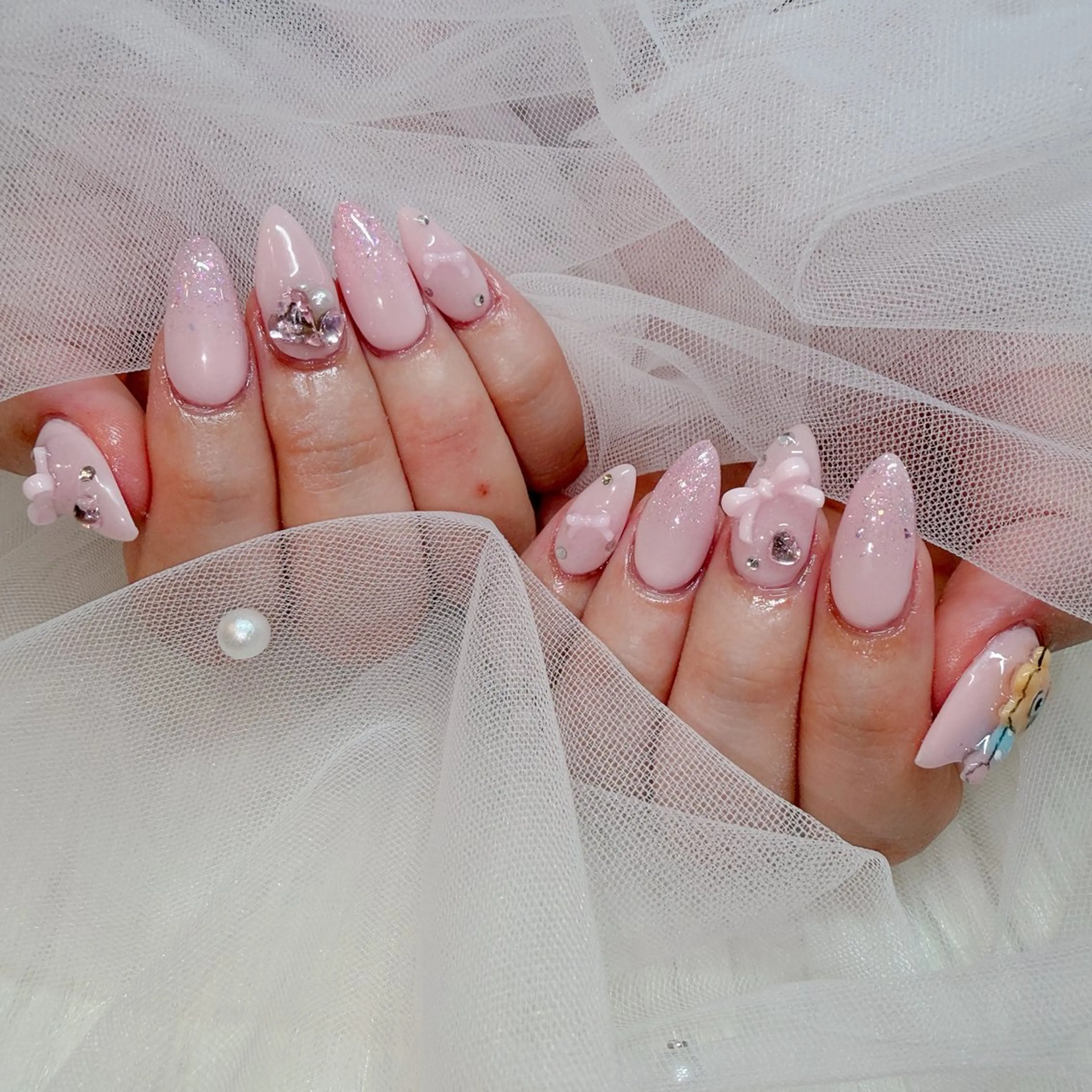 ネイル スカルプネイル ラクロレ ハナ︎🌼のネイルデザイン