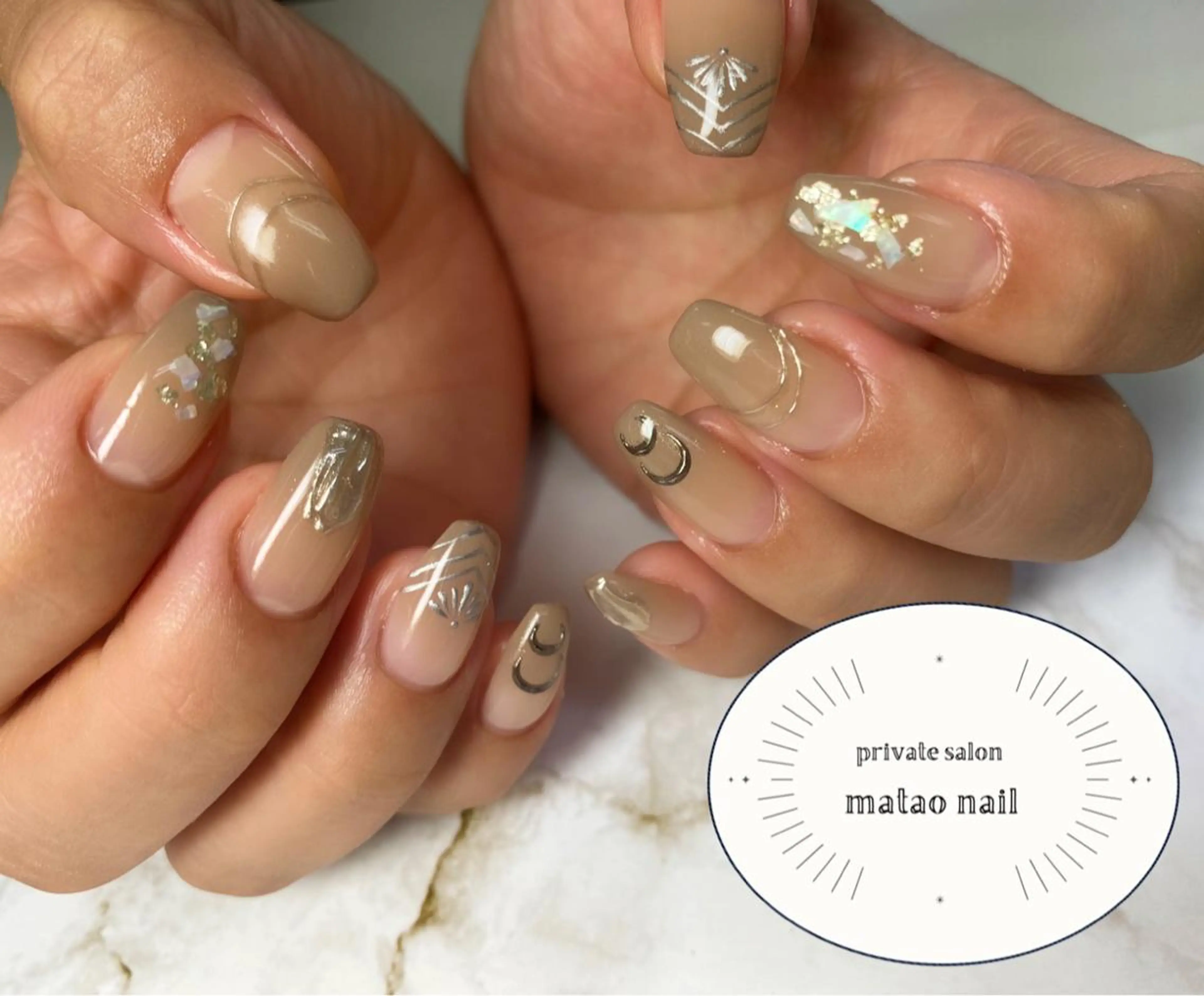 ネイル シンプルネイル ハンドネイル フットネイル matao nailの眉毛・アイブロウイメージ