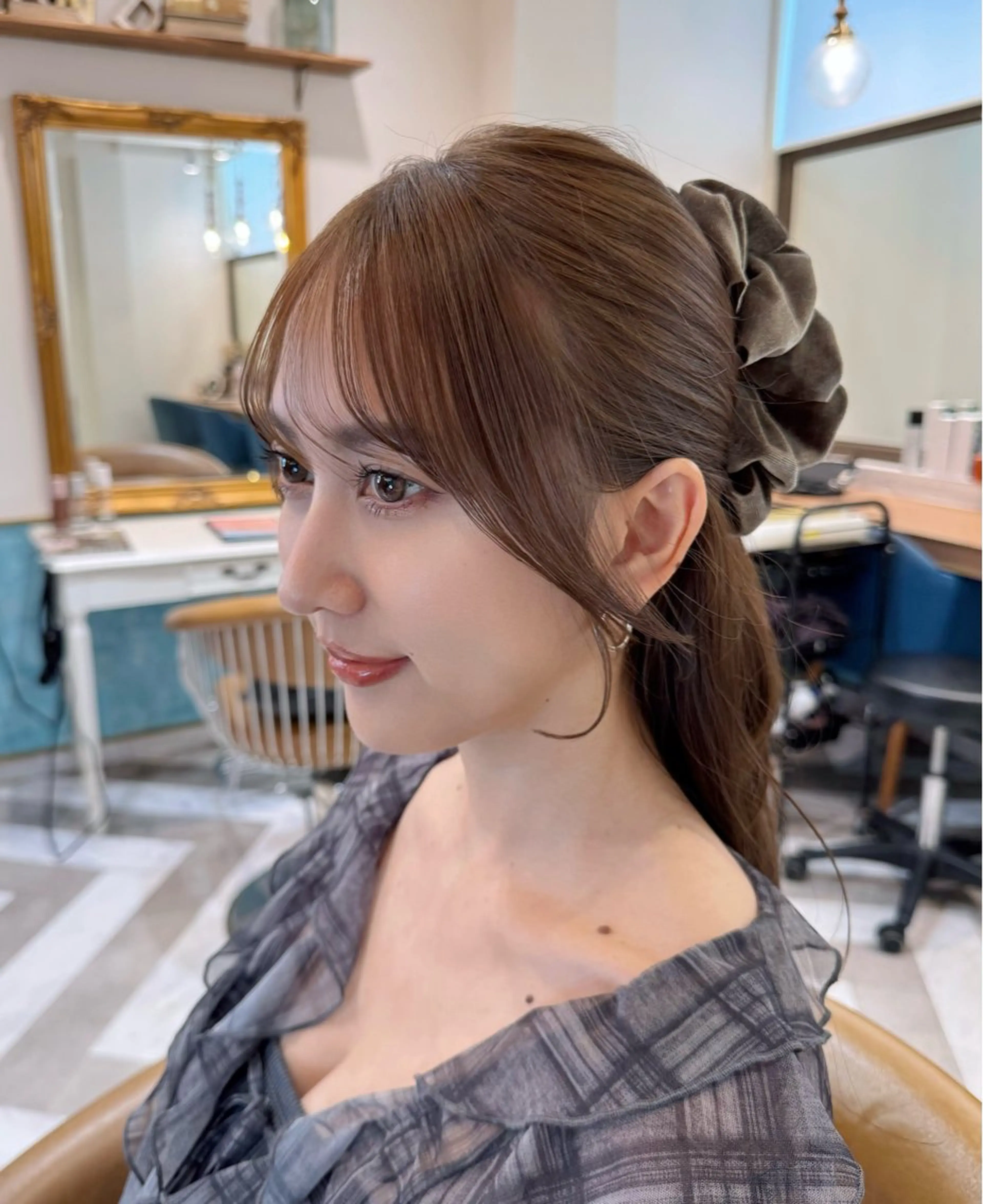 ロング カラー カット ヘアカラー トリートメント レイヤーカット /透明感カラー西田のヘアスタイル