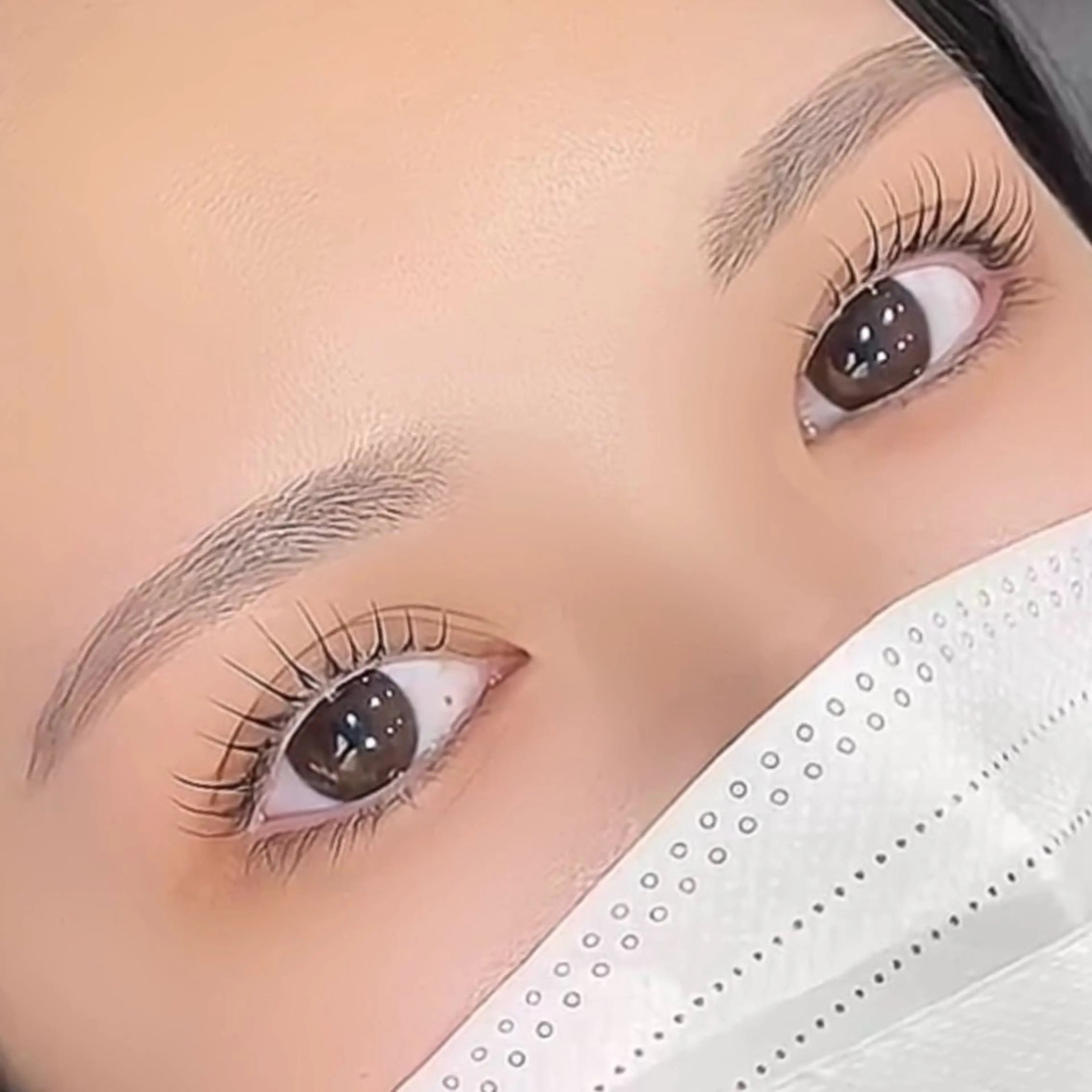 マツエク・マツパ 束感まつ毛 パリジェンヌラッシュリフト 一重×まつ毛パーマ IRAISE 金山のマツエク・マツパデザイン