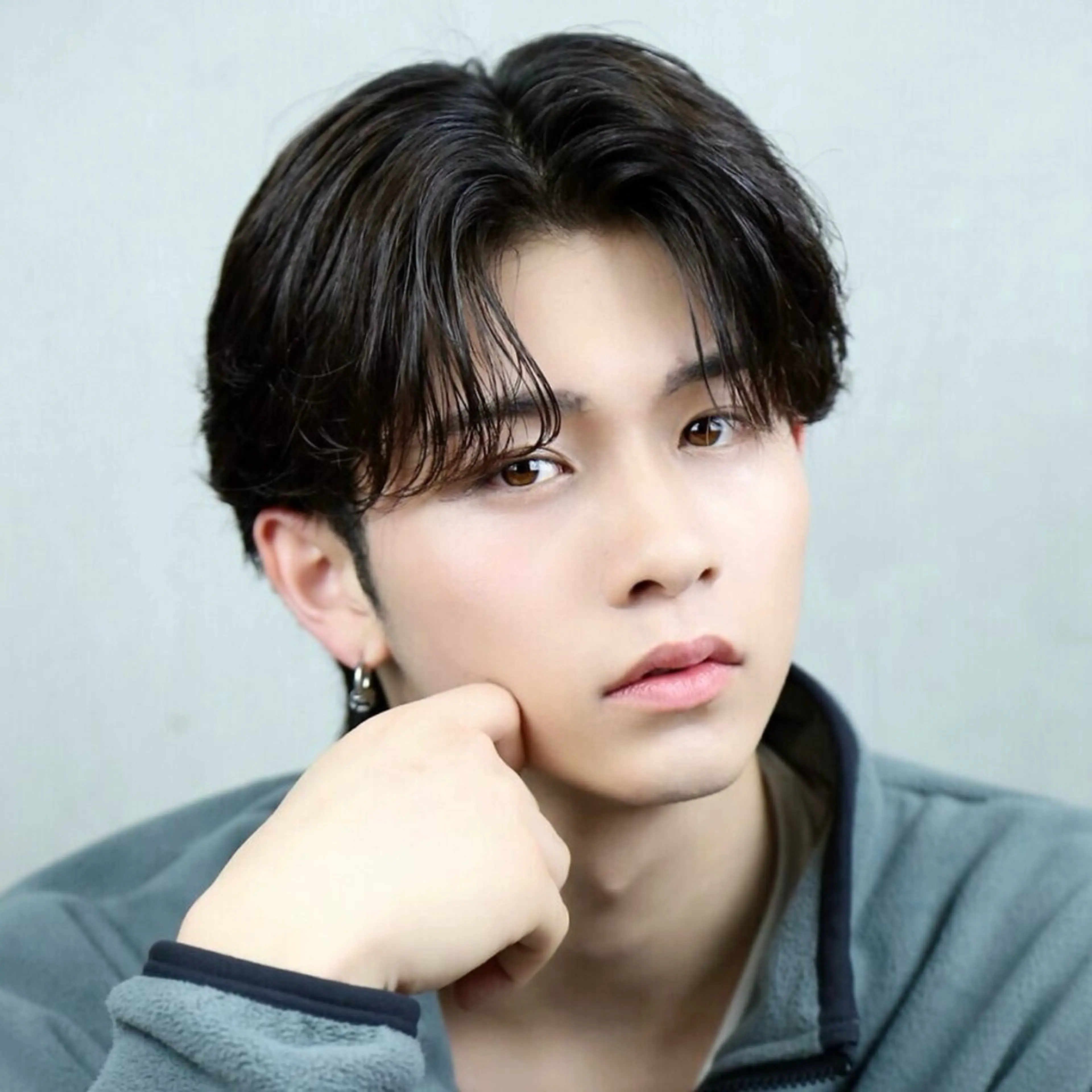 ショート メンズ センターパート カット ヘアセット 柏メンズ特化 THE3rdHAIRのヘアスタイル