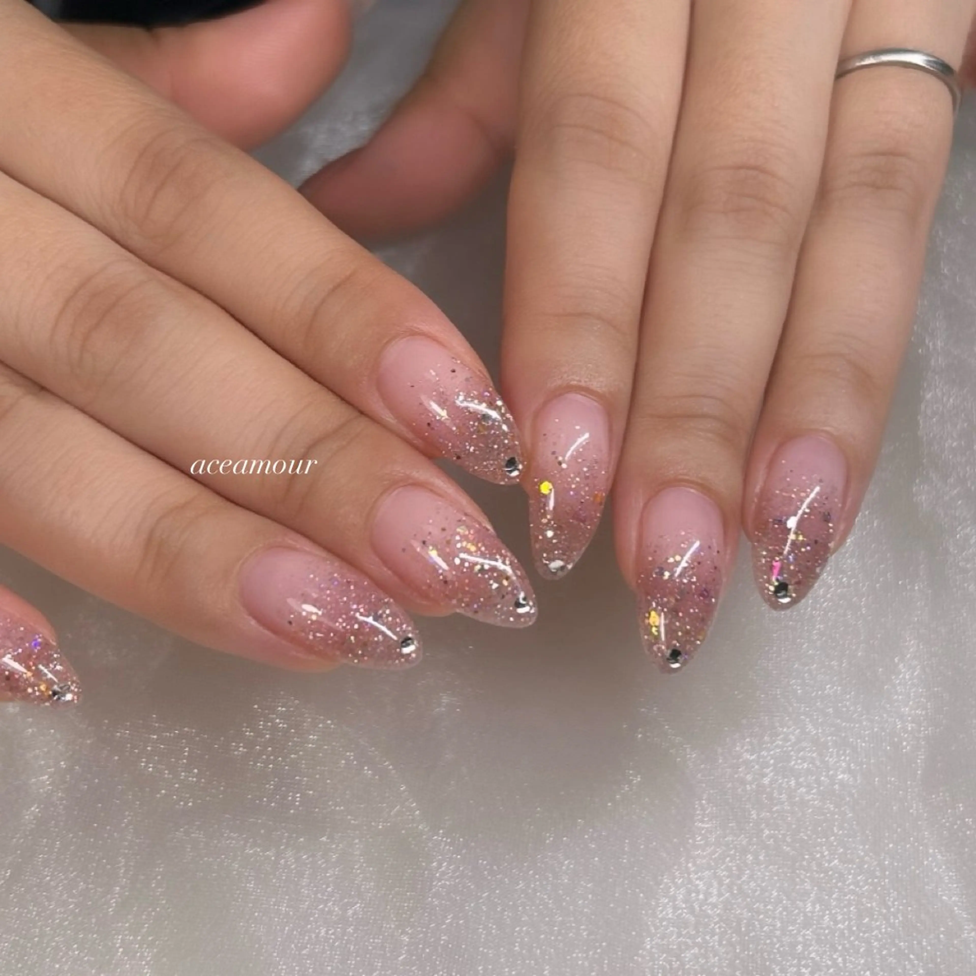 ネイル フラッシュネイル ネイル/耳つぼ /新ホワイトニングのネイルデザイン