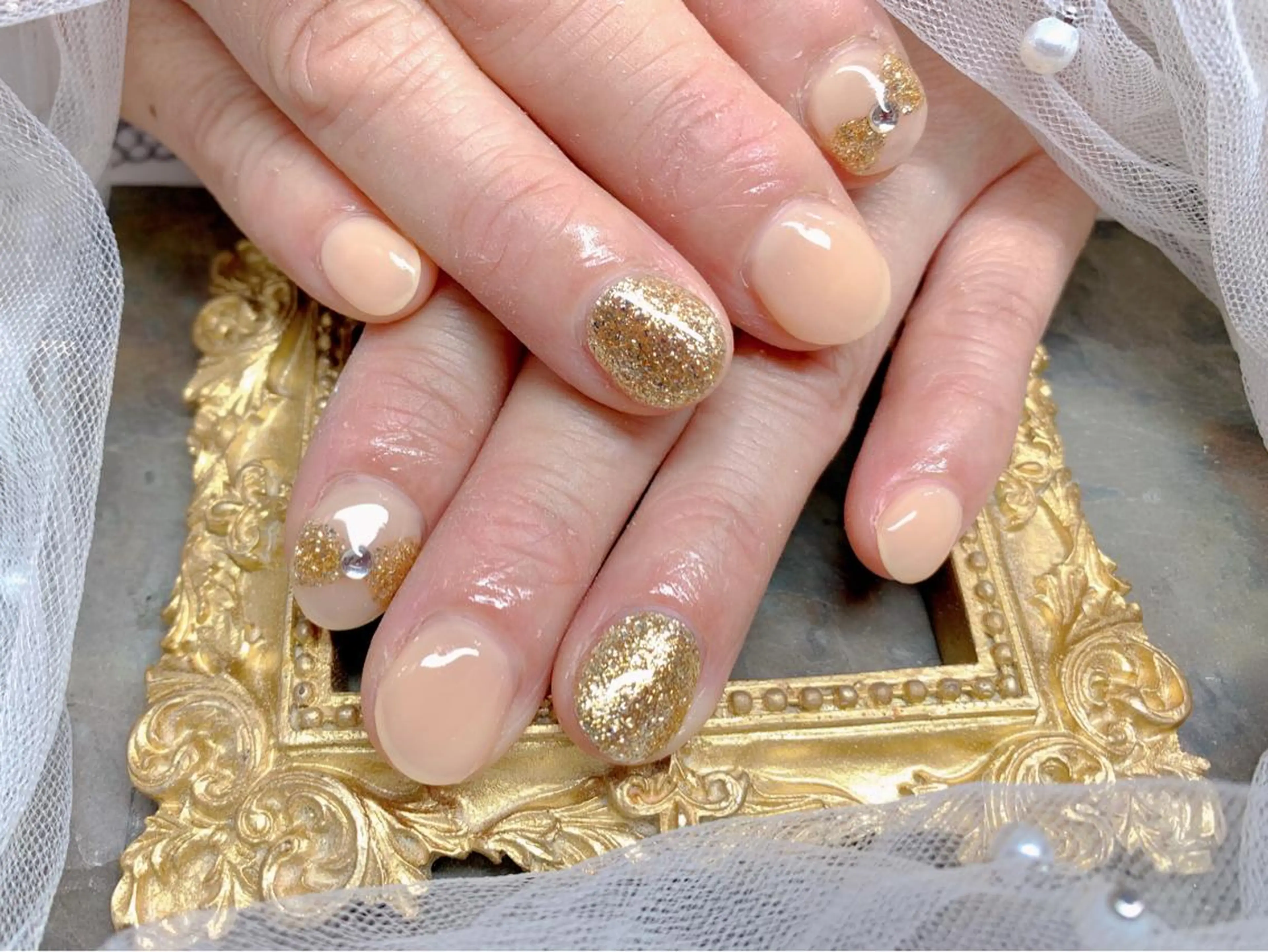 ネイル ハンドネイル マジック ミラーのネイルデザイン