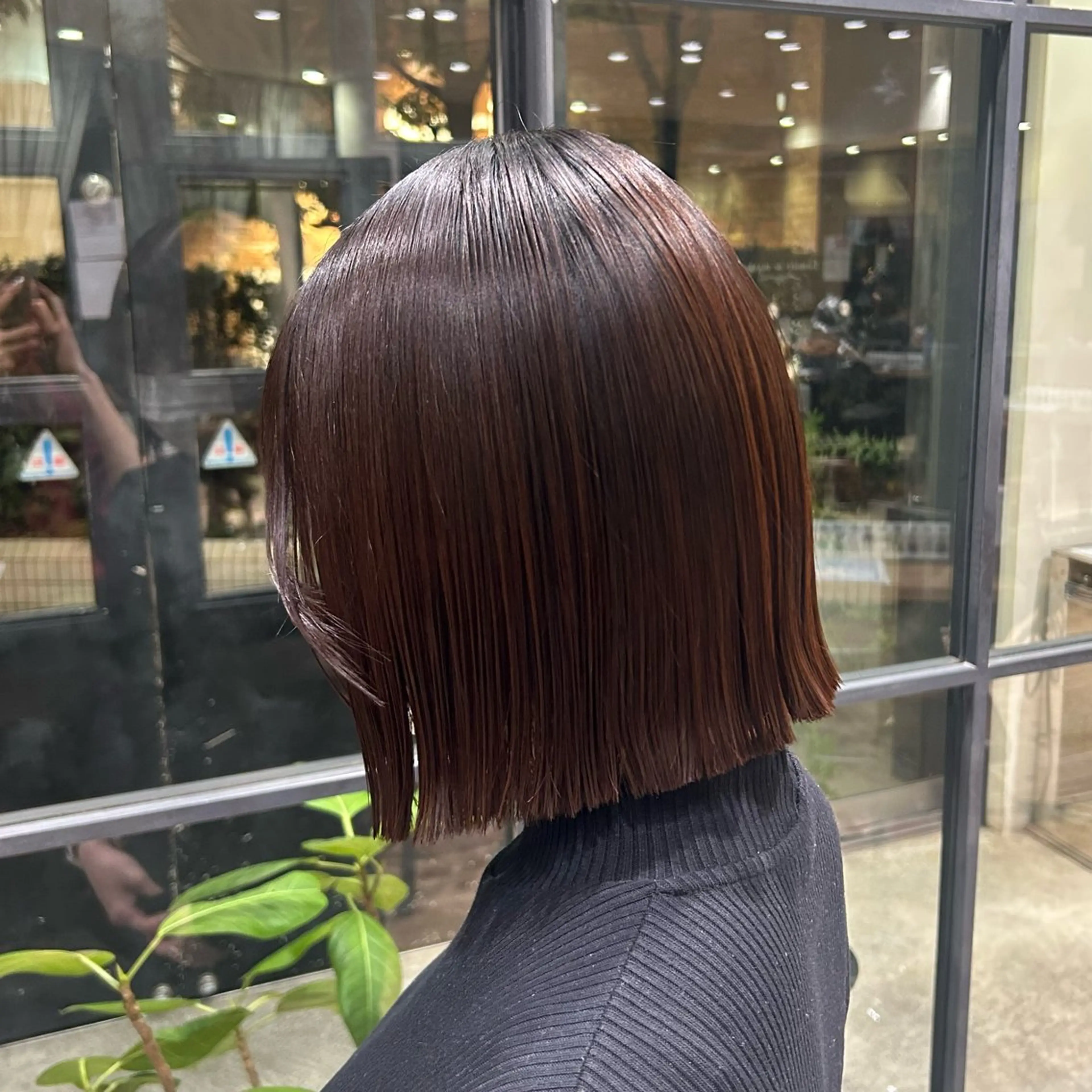 ミディアム カラー 切りっぱなしボブ ボブ カット nana/ボブ/ レイヤー/梅田のヘアスタイル