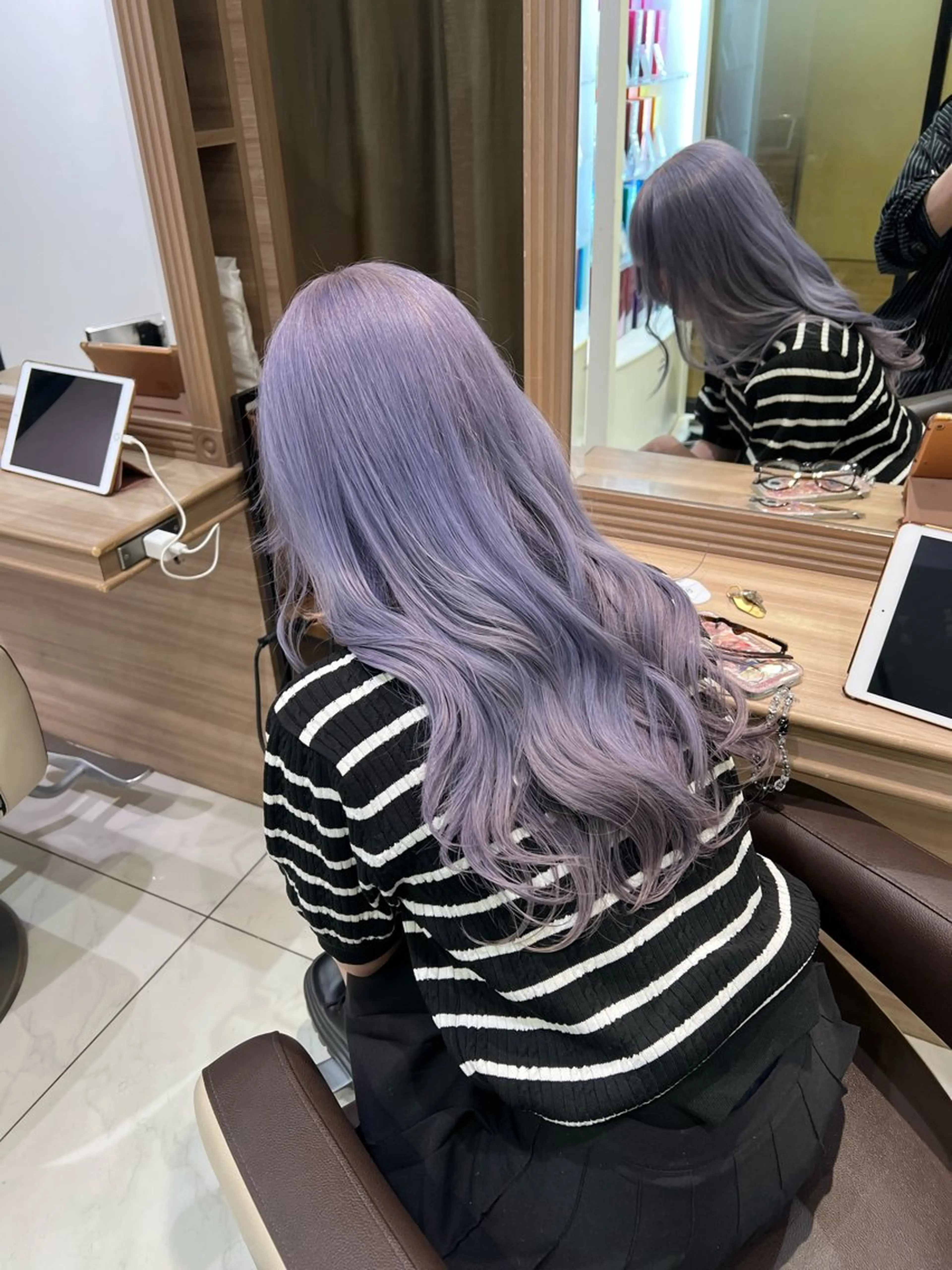 ロング カラー ヘアカラー トリートメント ブリーチ/デザイン 💎ryuyaのヘアスタイル