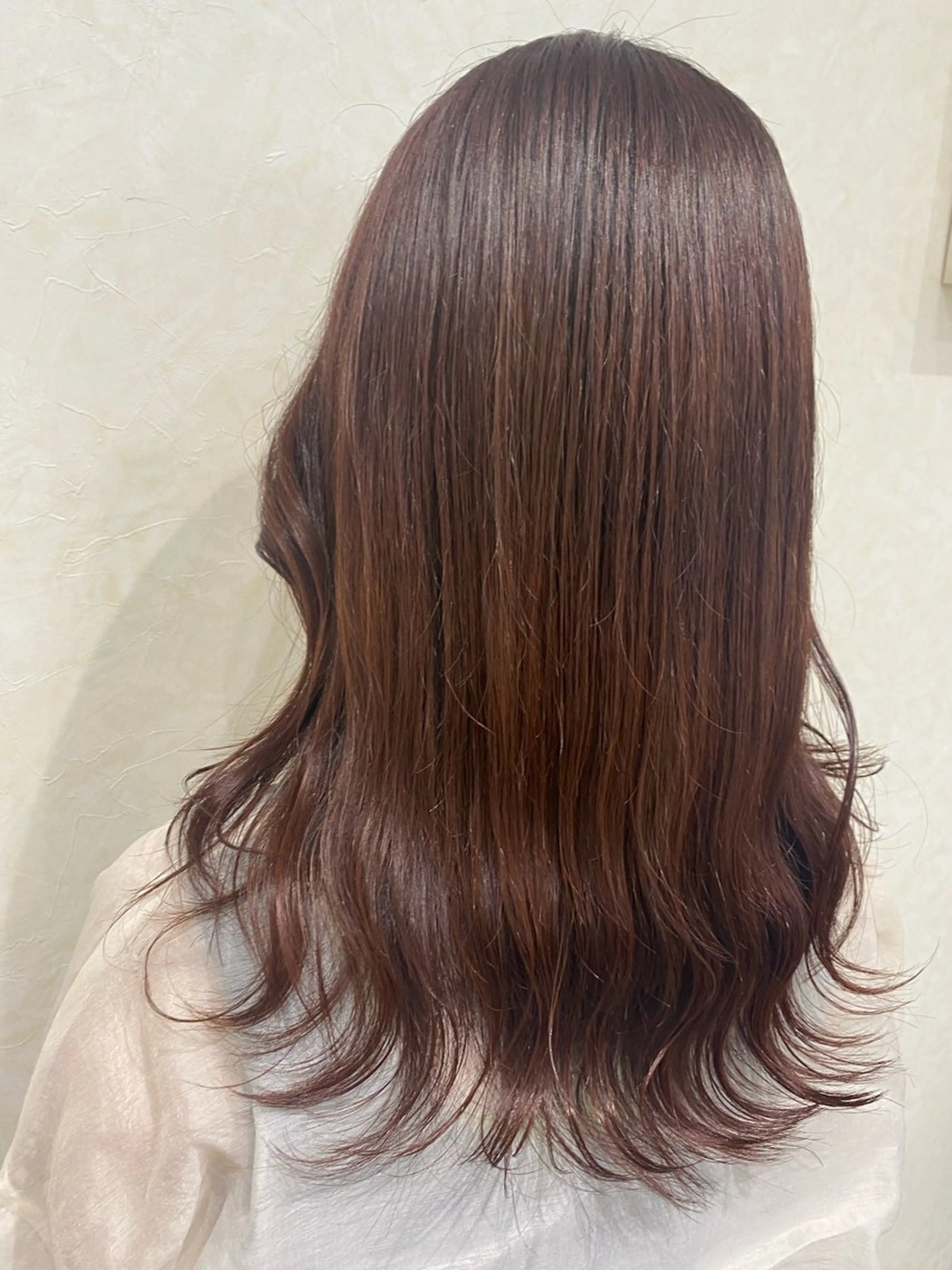 セミロング カラー ブリーチ ブラウンカラー ダブルカラー イルミナカラー オリーブカラー カット ヘアカラー トリートメント N°+aero 😊れいか😊のヘアスタイル