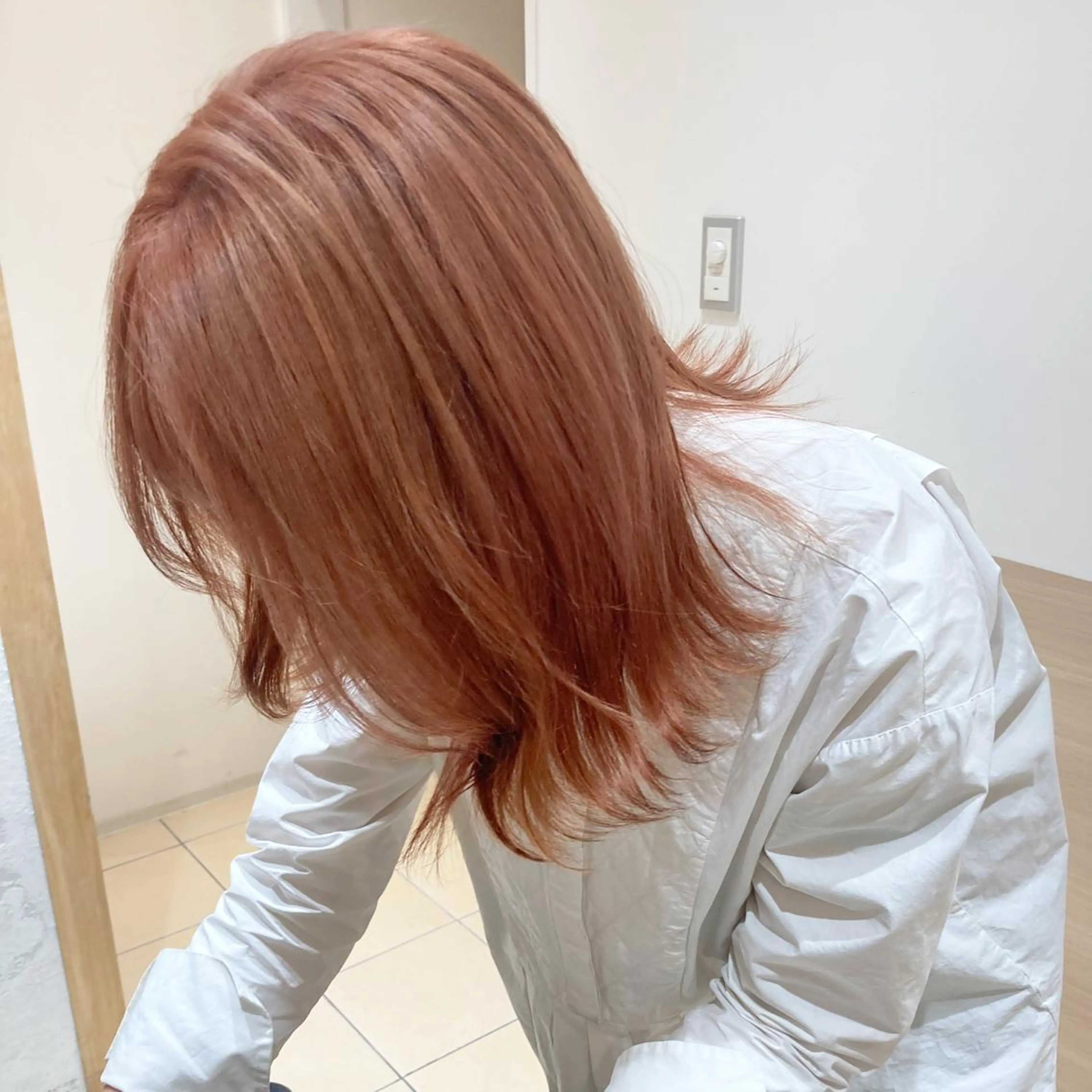 セミロング カラー 大阪ヴィーガンサロン KANAKOのヘアスタイル