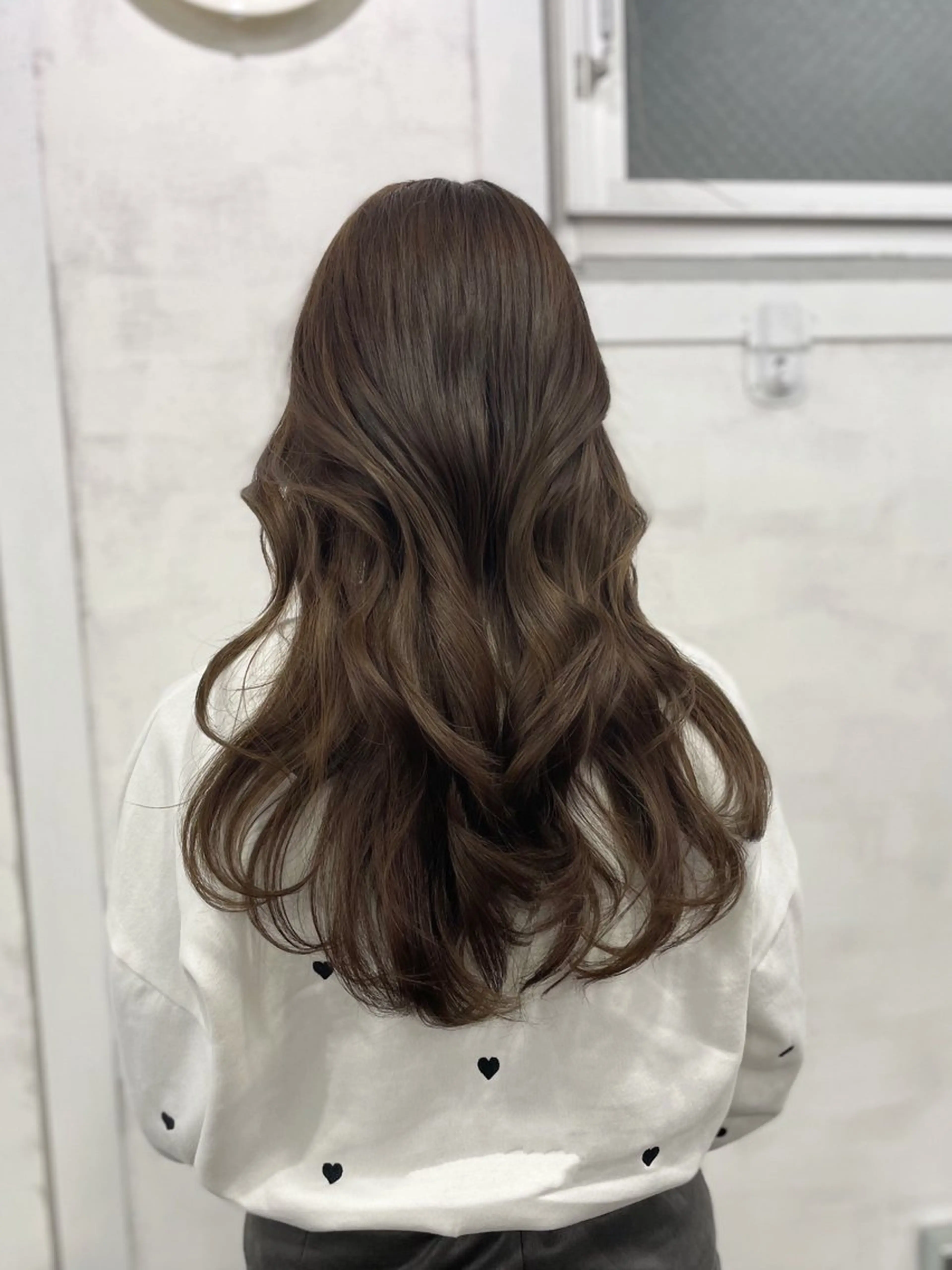 ロング ケアカラー レイヤーカット 池袋髪質改善 タニグチのヘアスタイル