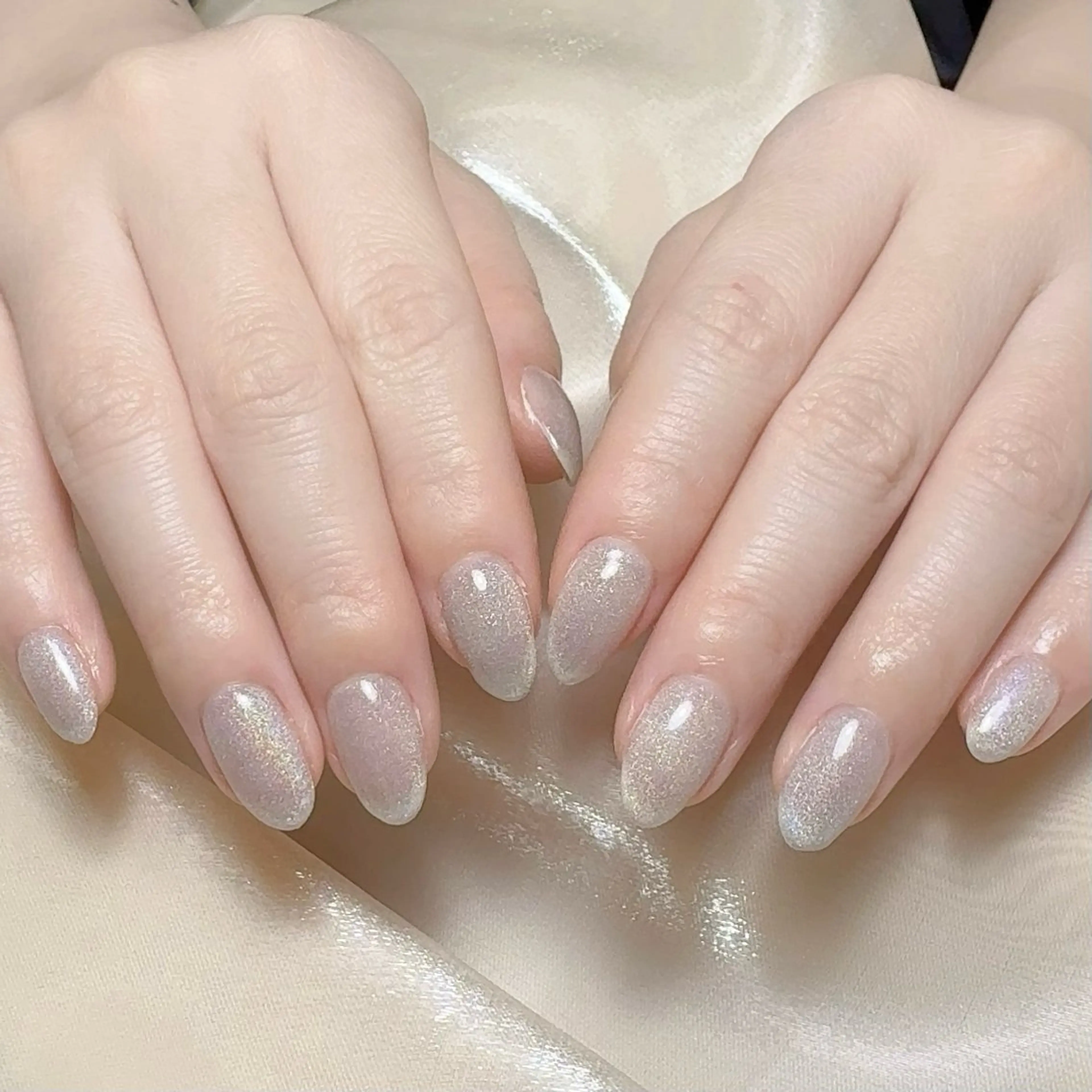 メンズ ネイル メンズ韓国風 アートネイル オーロラネイル ガーリー キラキラネイル ハンドネイル Nail salon 木にいるのネイルデザイン