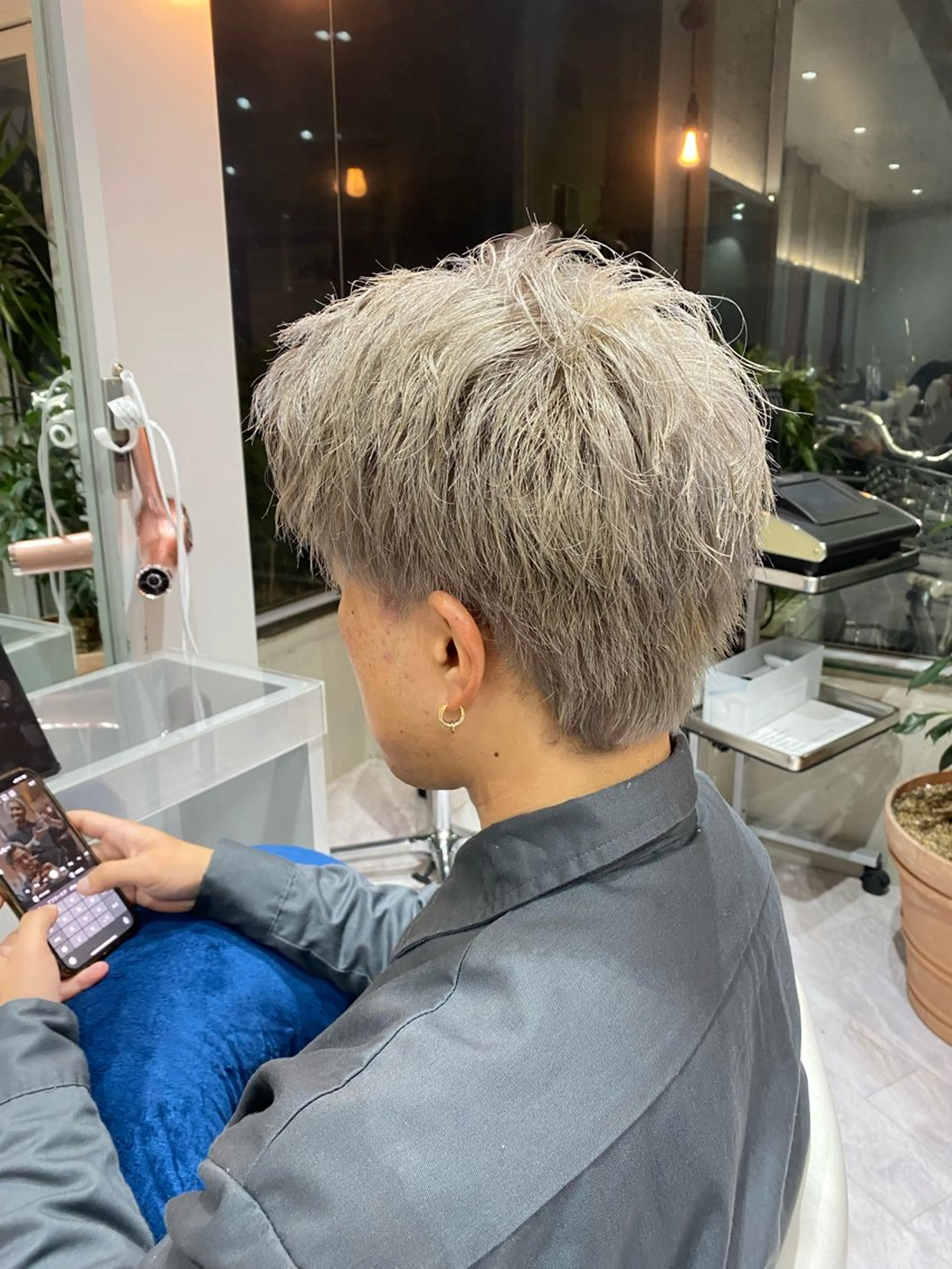 ショート カラー メンズ メンズブリーチ ブリーチ シルバー ホワイトシルバー トリートメント Riganuts王子 Hayato✂︎のヘアスタイル