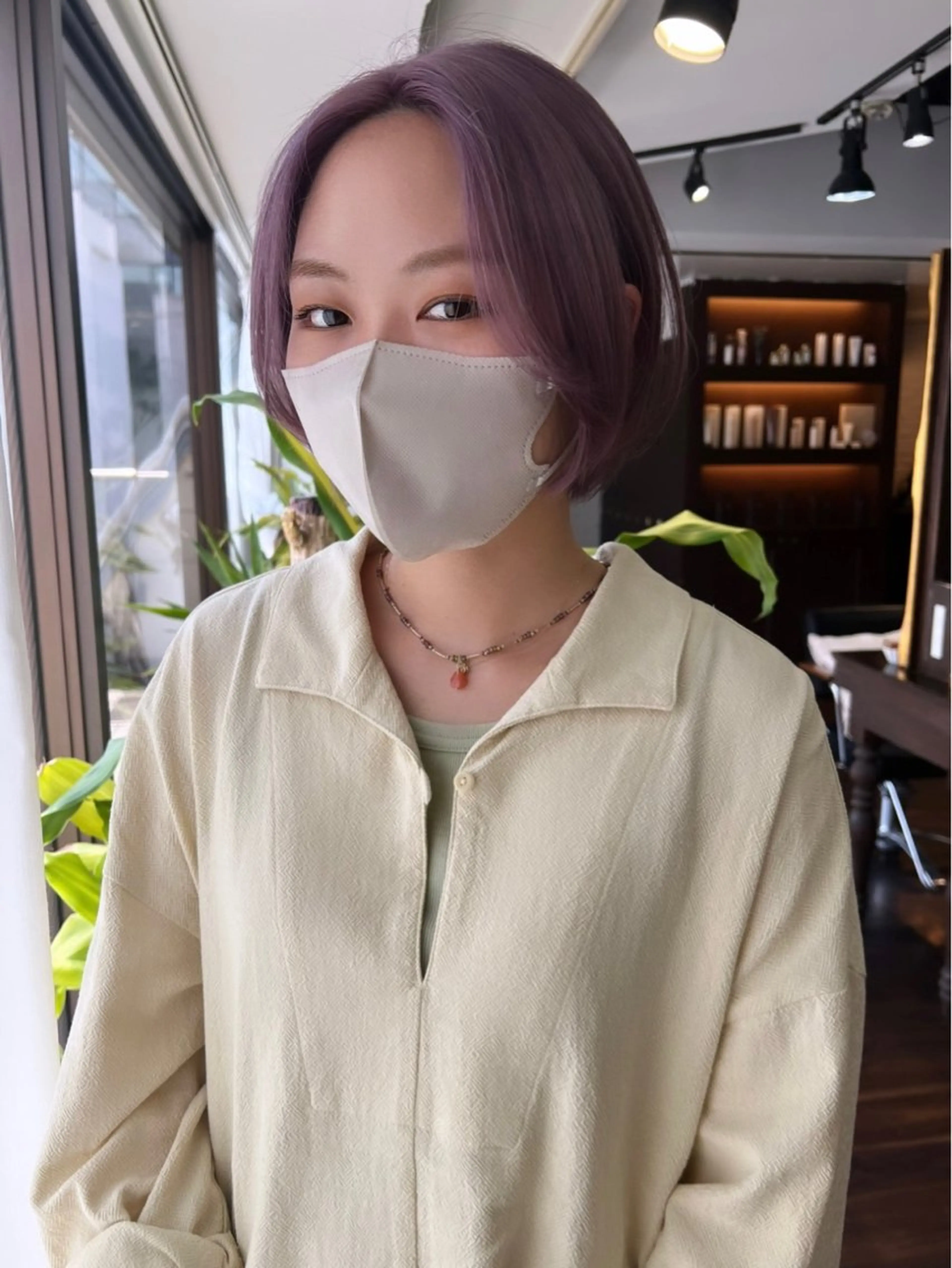 ショート カラー ブリーチ ケアブリーチ 透明感カラー デザインカラー ダブルカラー ハイトーン/ボブ 🎀sonokaのヘアスタイル