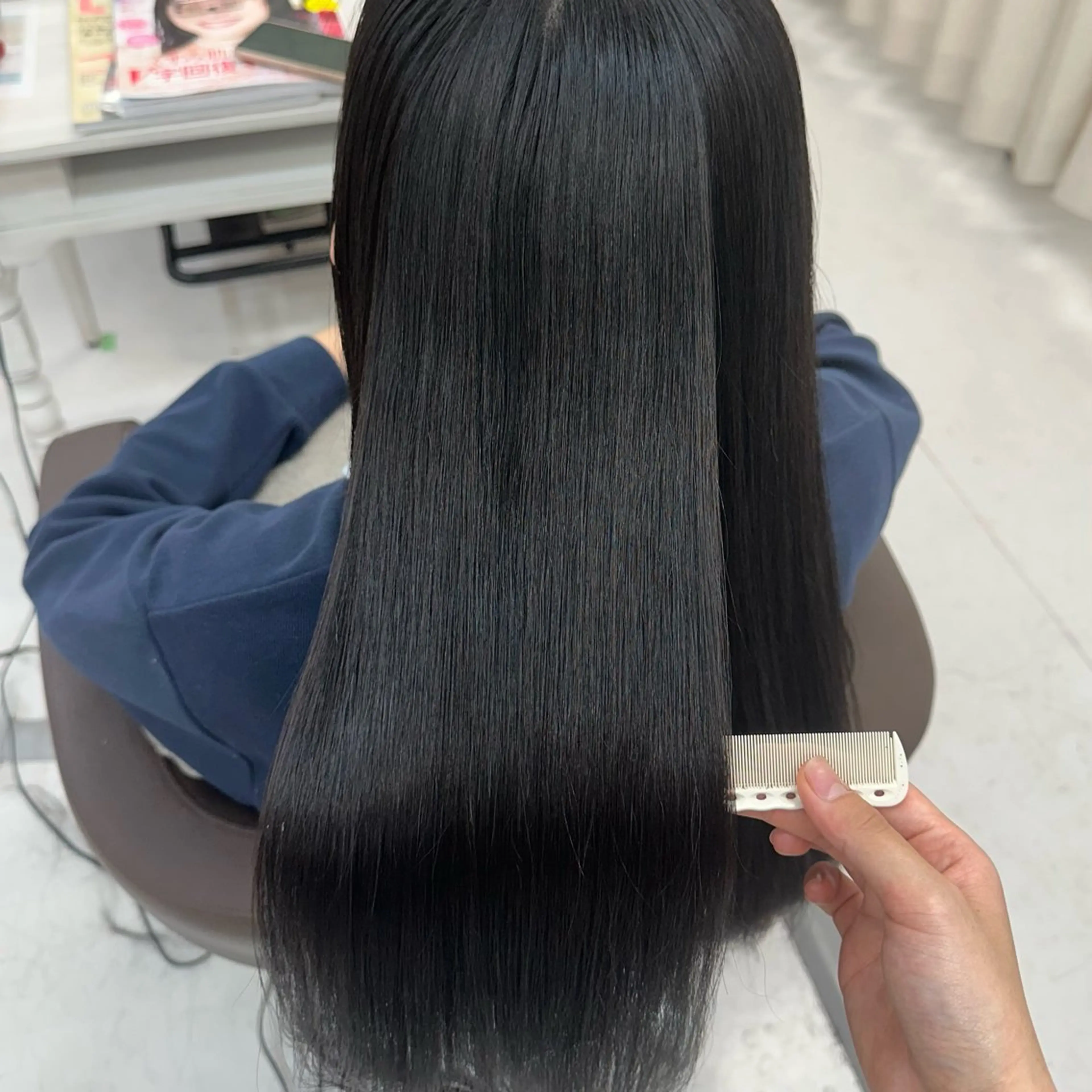 ロング 髪質改善 山崎結菜 髪質改善💎のヘアスタイル