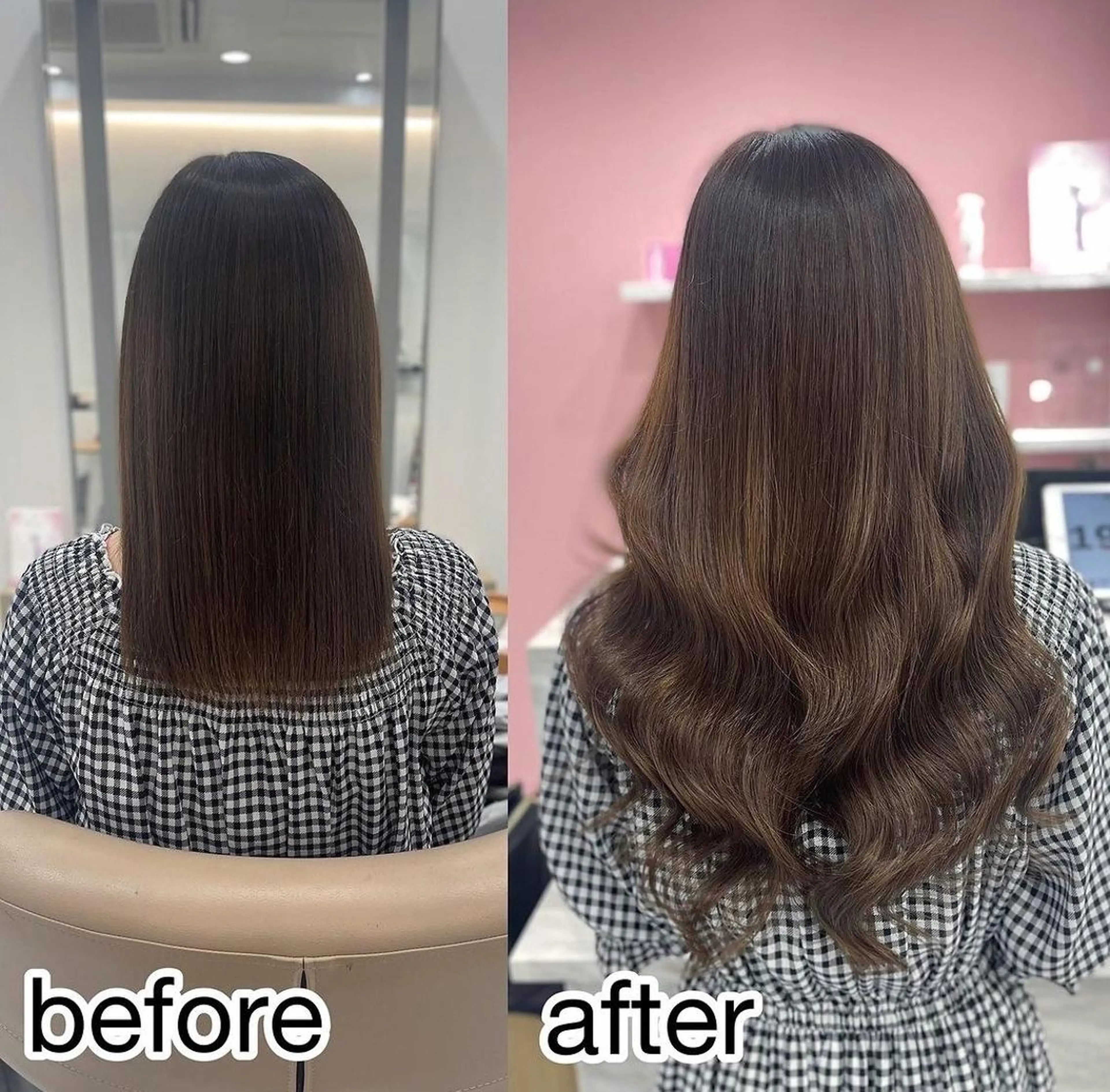 カラー ロング エクステ ロング 桃屋 桃屋のヘアスタイル