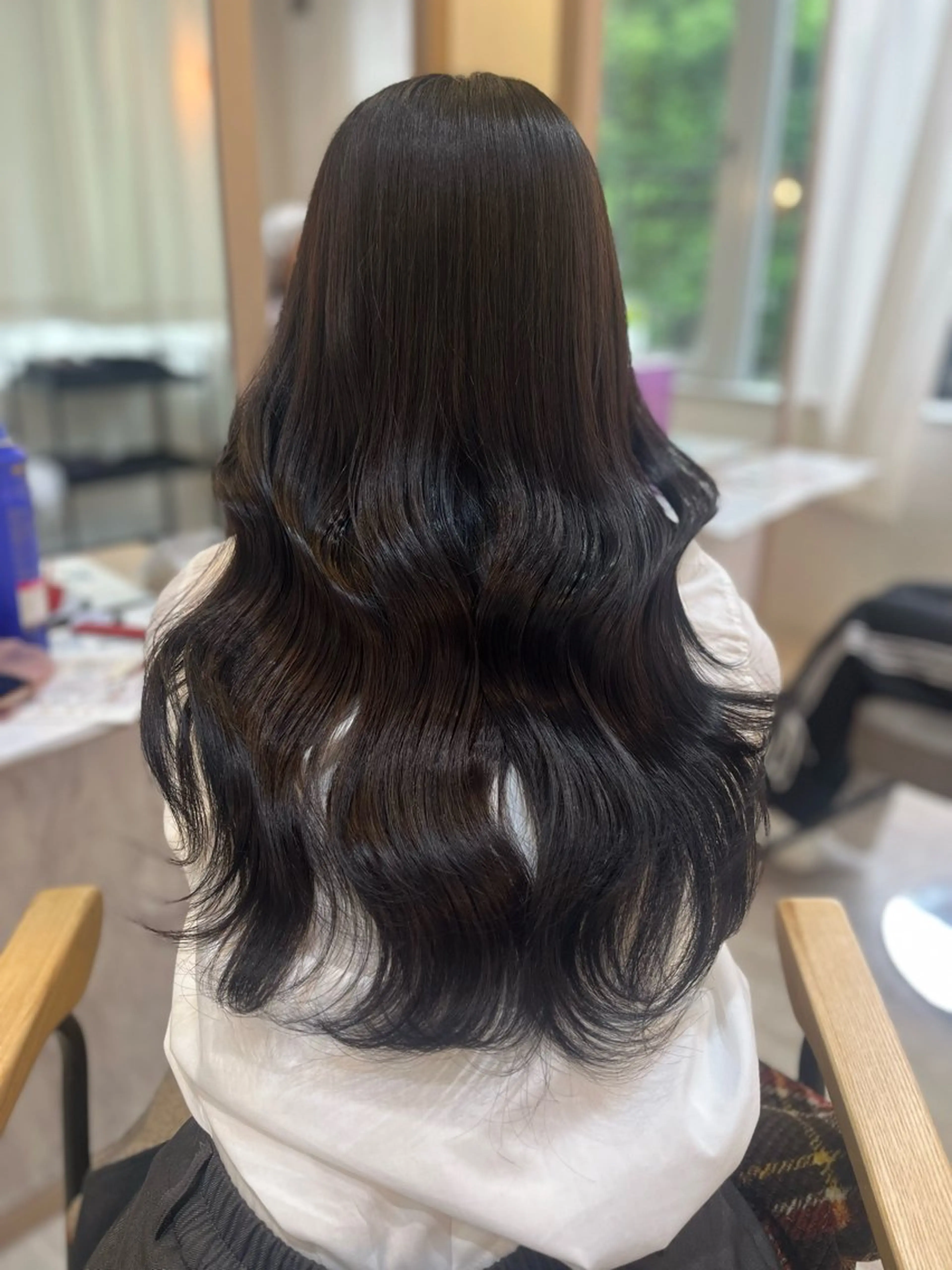 ロング カラー エクステ 🤍あみ🤍暗髪オリ ーブ特化🌿髪質改善のヘアスタイル