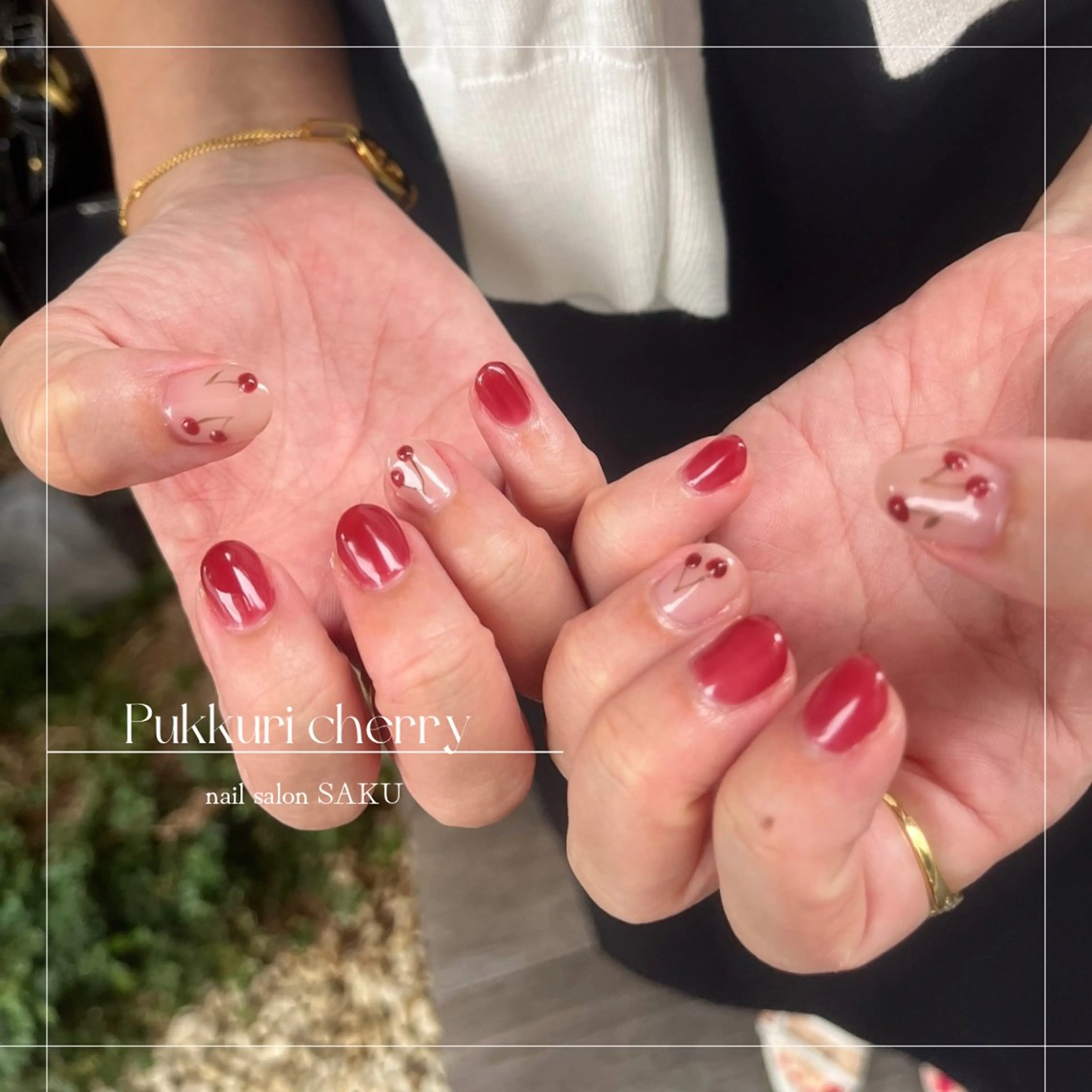 ネイル ニュアンスネイル シンプルネイル ハンドネイル SAKU nail 作島茜のネイルデザイン