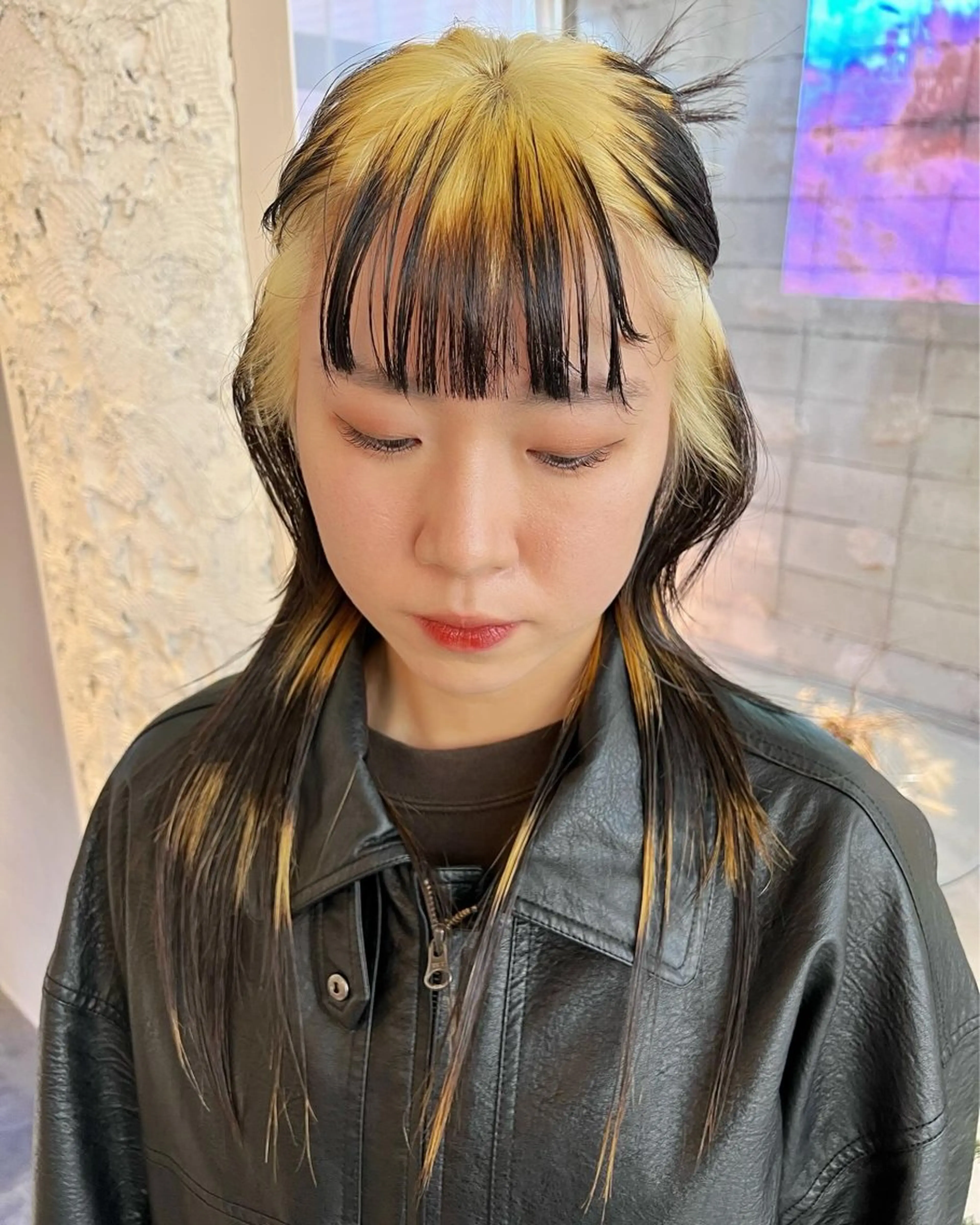 ロング カラー カット ヘアカラー haco＋所属・圧倒的デザイン力 店長🎨RENAのヘアスタイル