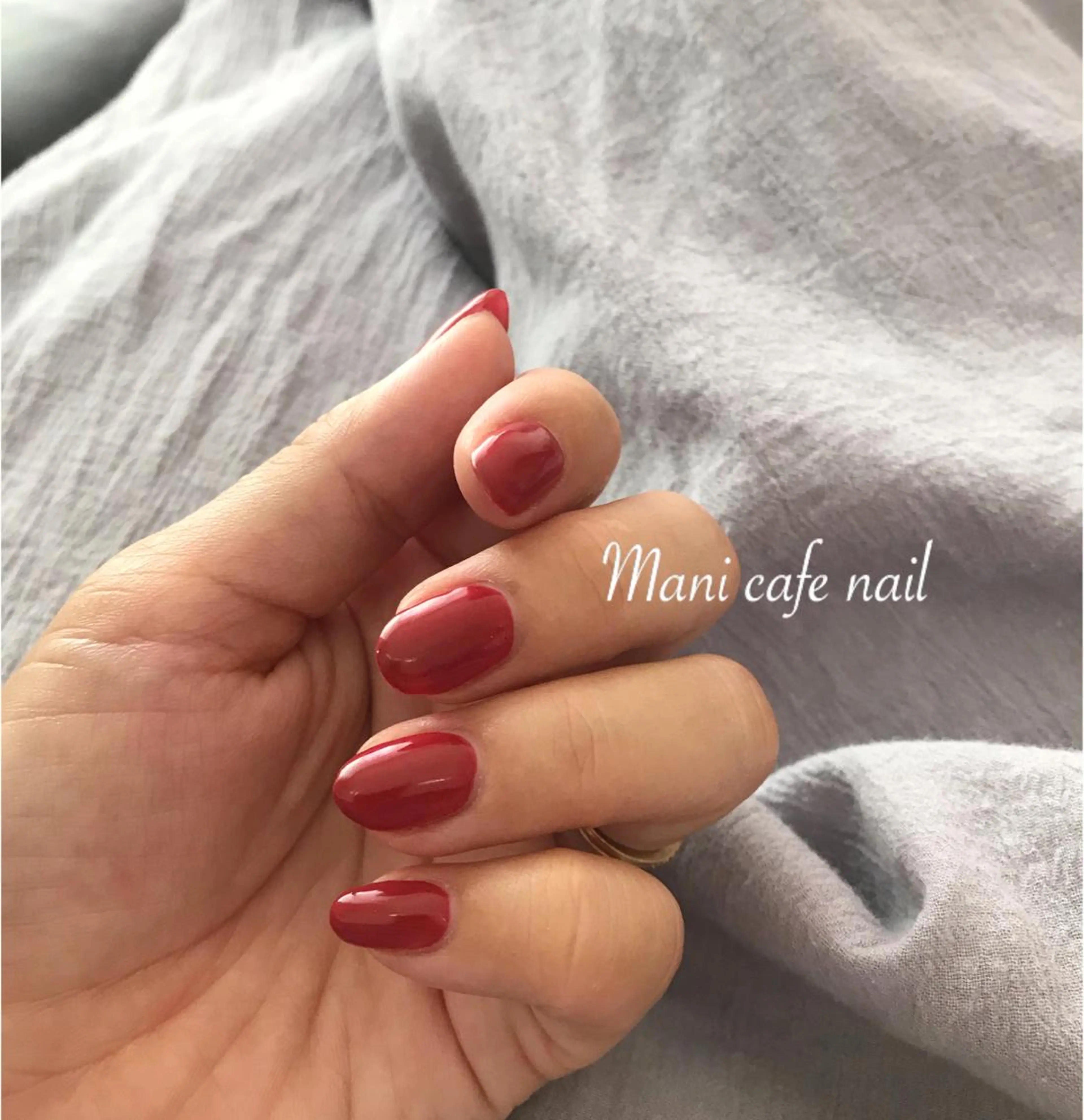 ネイル ワンカラーネイル ハンドネイル Mani cafe nailのネイルデザイン
