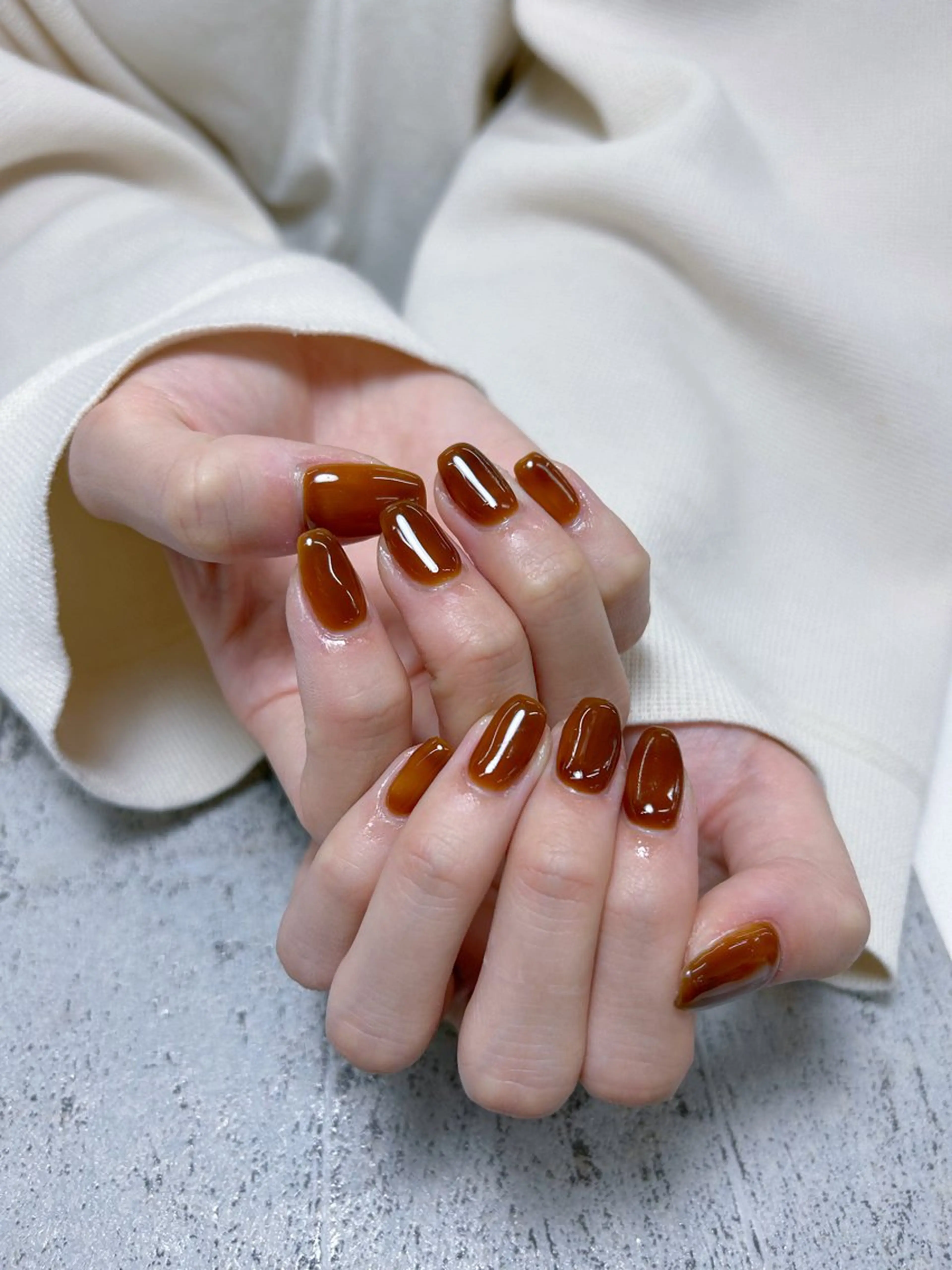 ネイル ブラウン MAXKELLY MAIのネイルデザイン