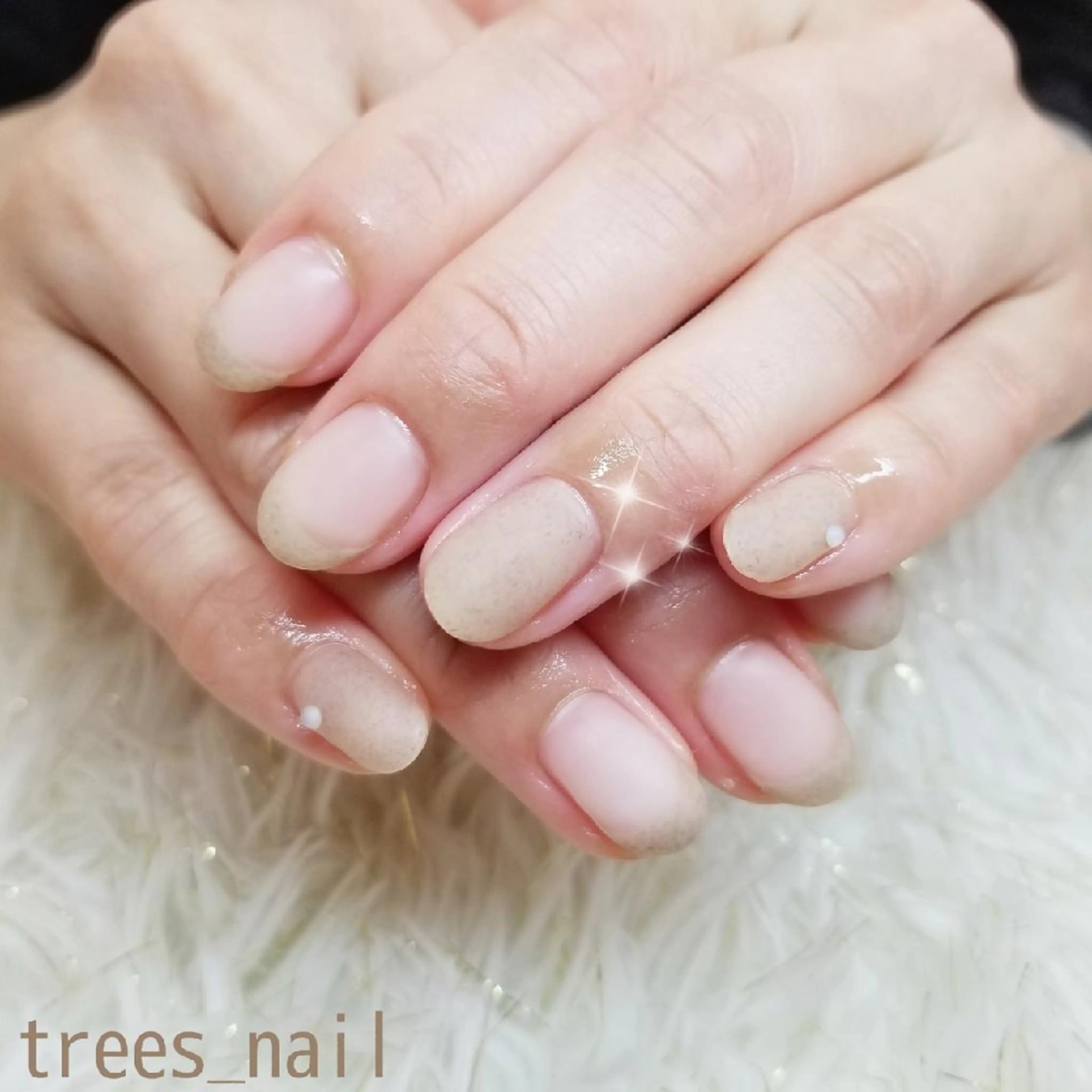 ネイル フレンチネイル マットネイル オフィスネイル ハンドネイル フットネイル trees_ nailのネイルデザイン