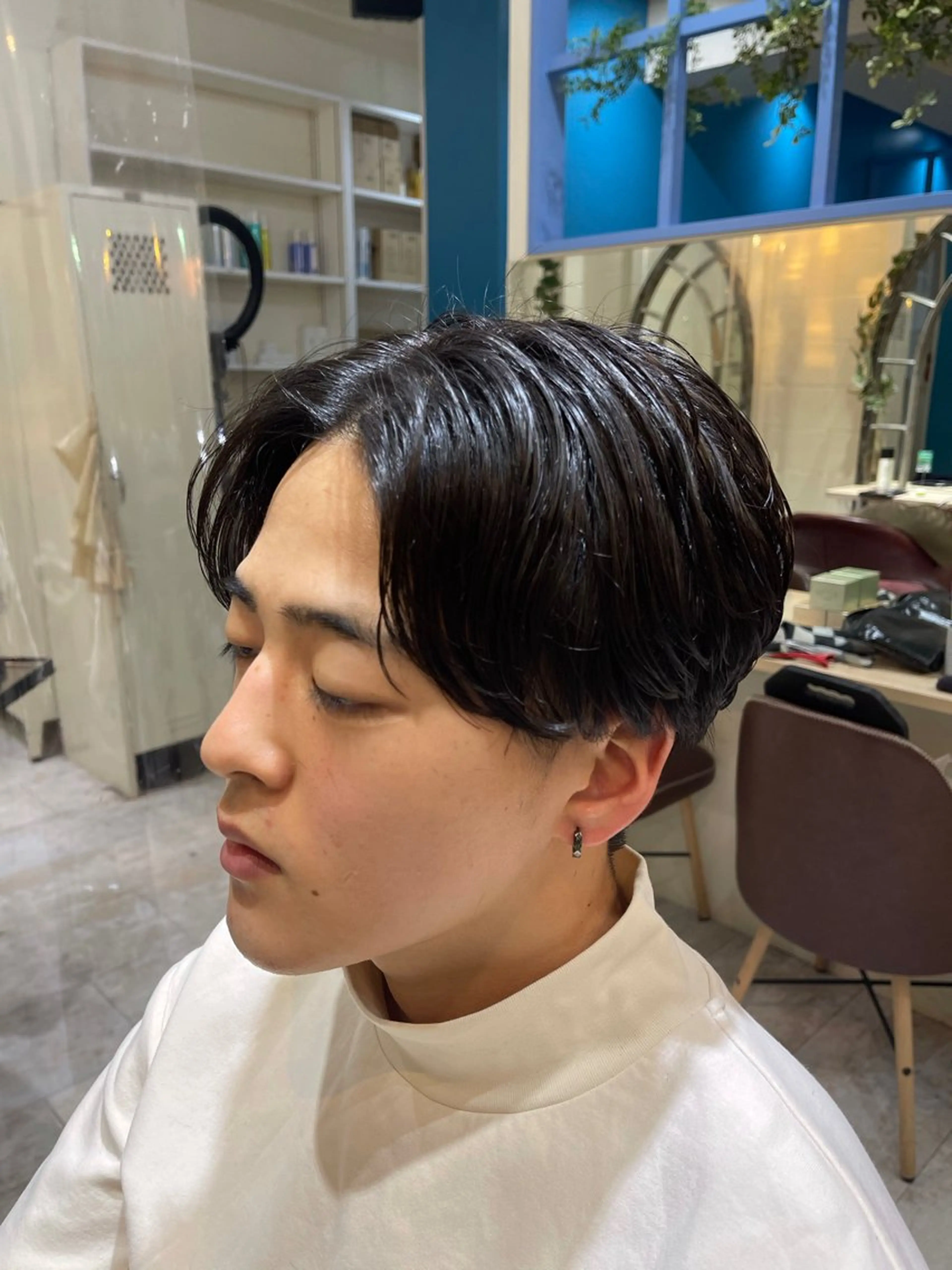 ショート パーマ メンズ カット パーマ メンズ特化美容師 大貫友也のヘアスタイル