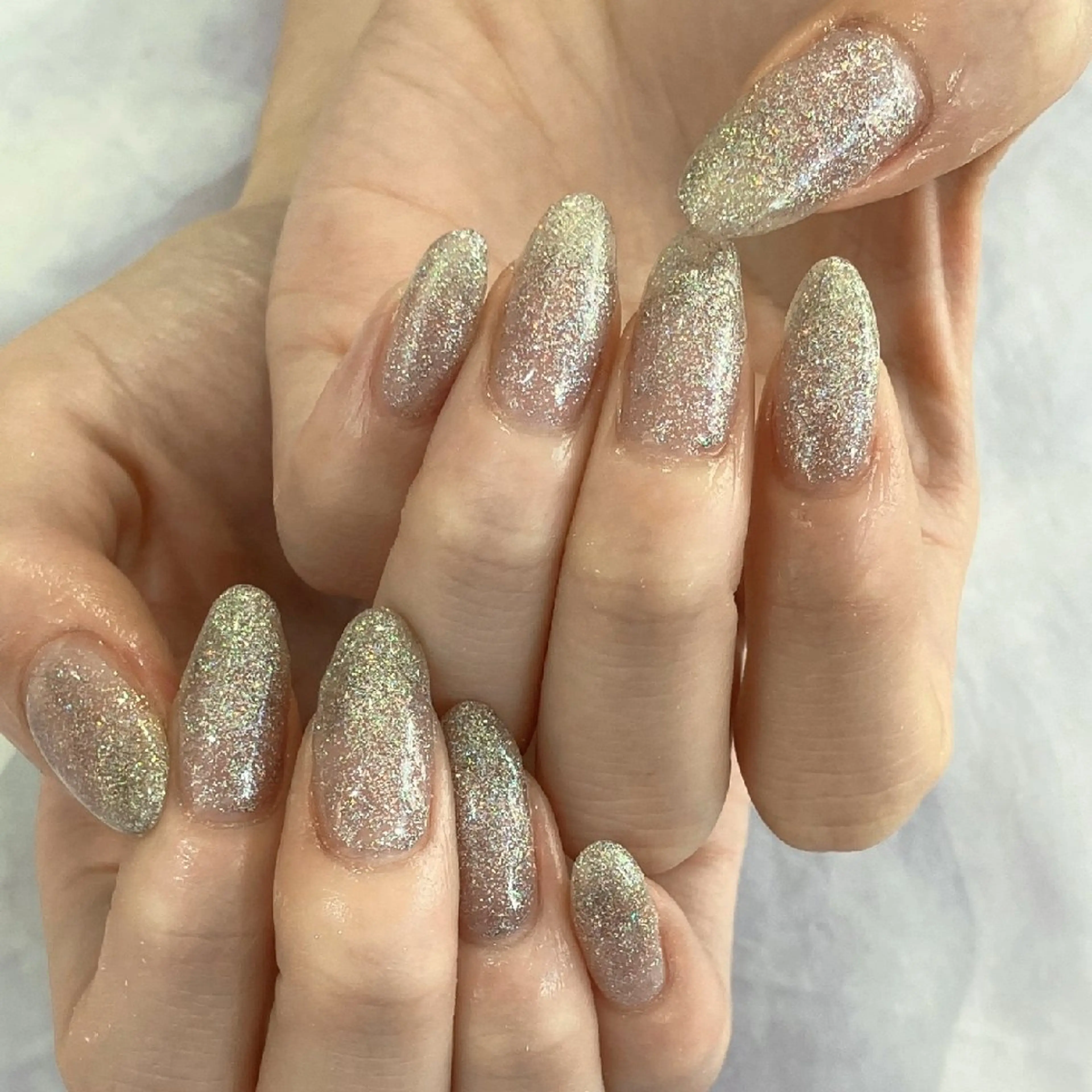 ネイル ラメ(グリッター) ワンカラーネイル ハンドネイル felicita服部店所属・felicita fumi♡のネイルデザイン