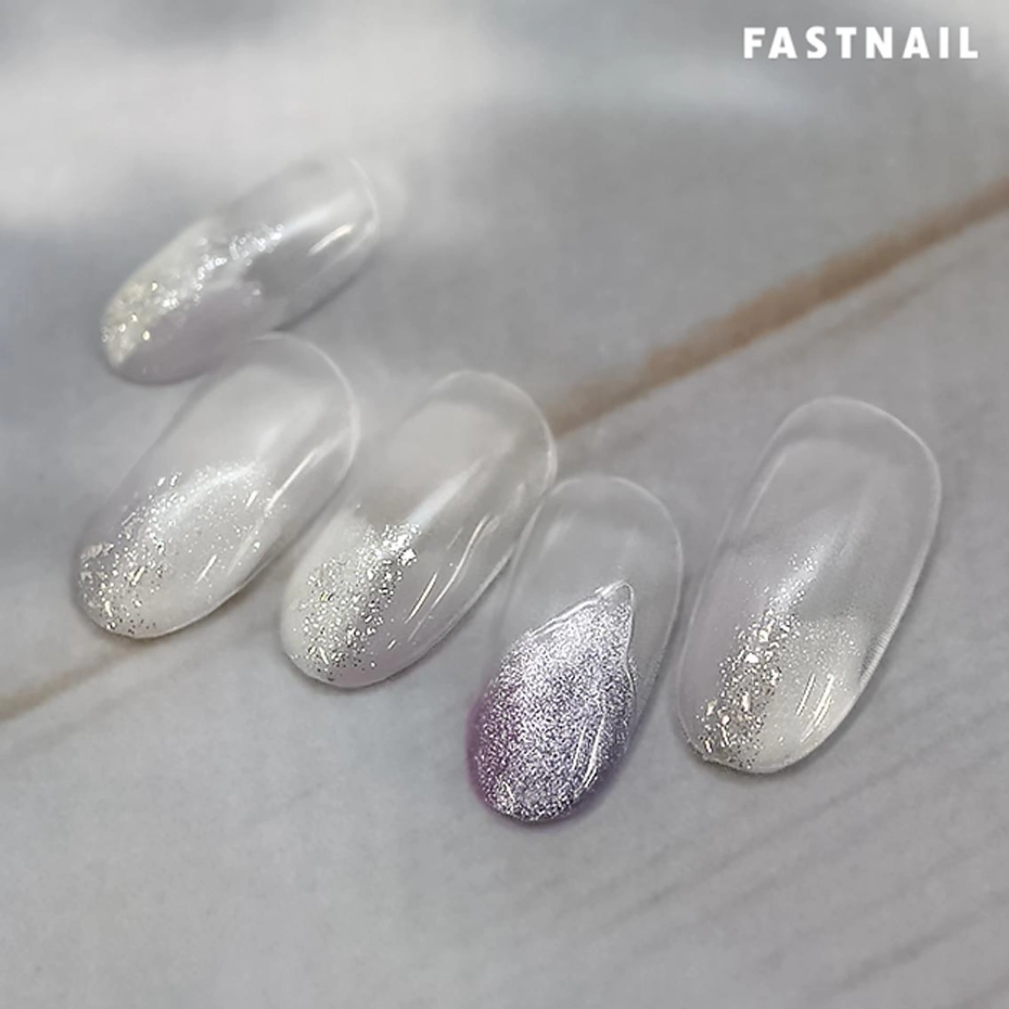 ネイル オーロラネイル フットネイル フレンチネイル ジェルネイル ワンカラーネイル ファストネイル ロコ 春日のネイルデザイン