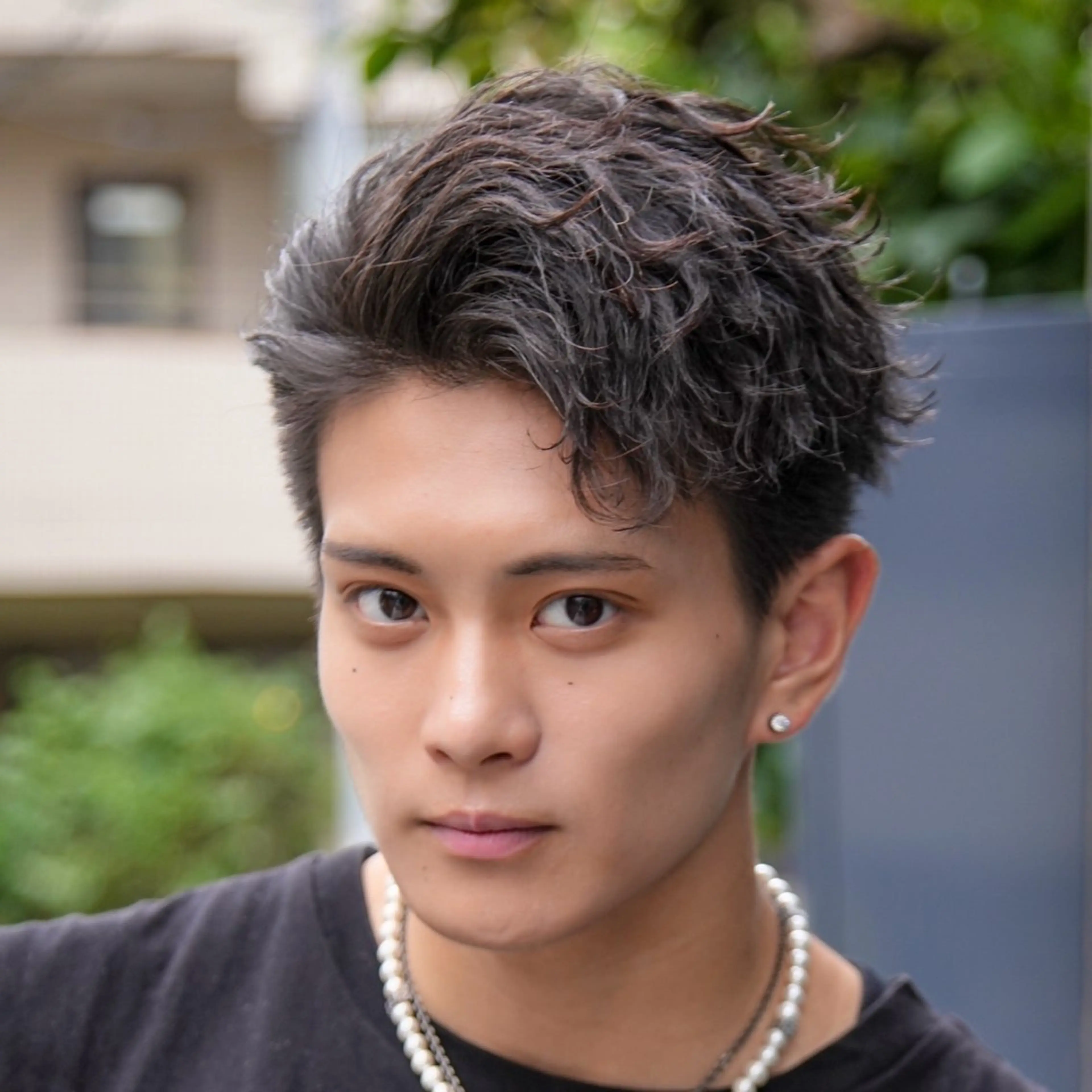 ショート カラー パーマ メンズ カット パーマ トリートメント ハイトーン/メンズマ ッシュ/KYOHEIのヘアスタイル