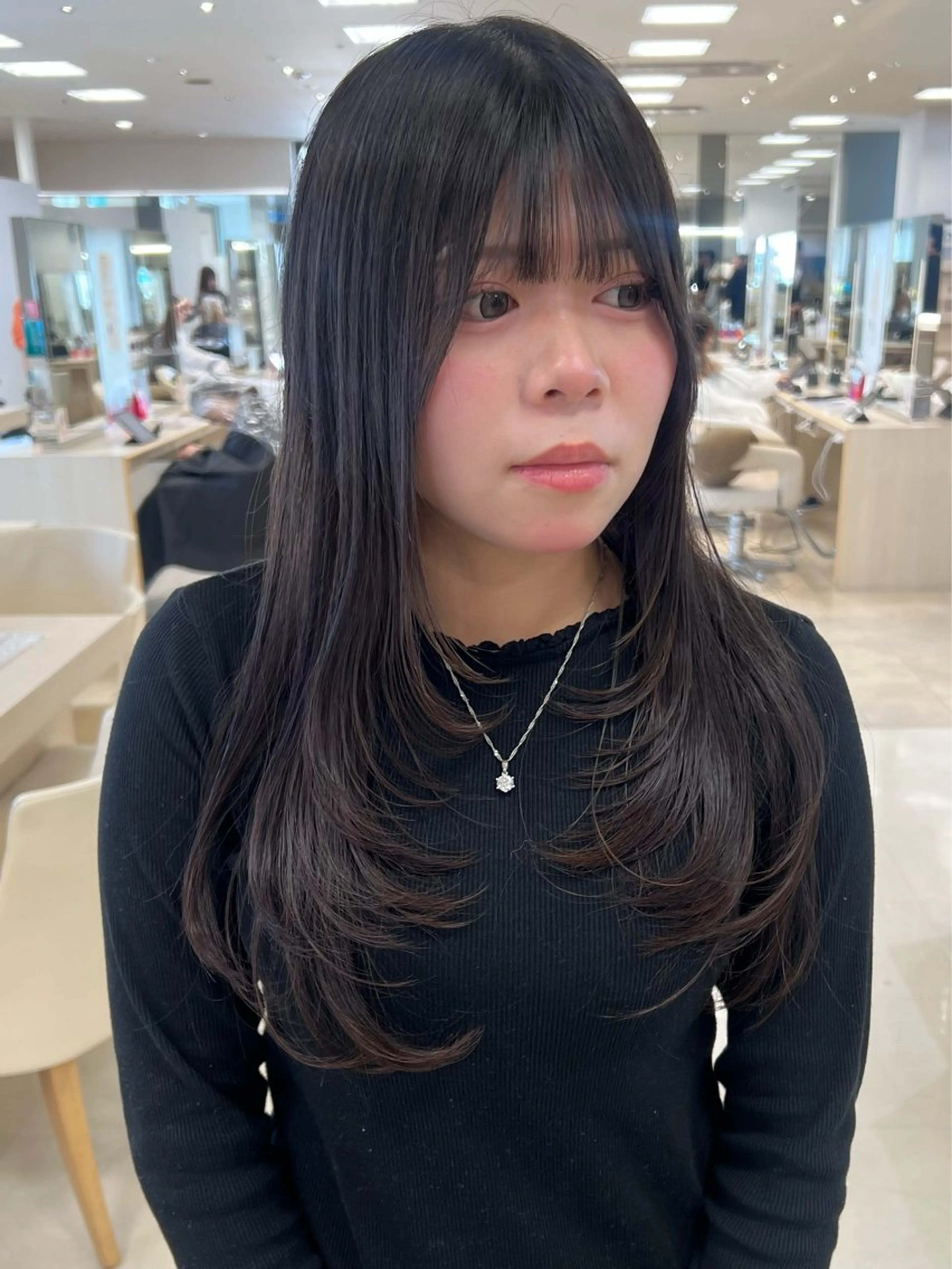 セミロング レイヤーカット ウルフカット カット トリートメント ヘアセット ハイトーン/ウルフ /レイヤー/坂野幸伸のヘアスタイル