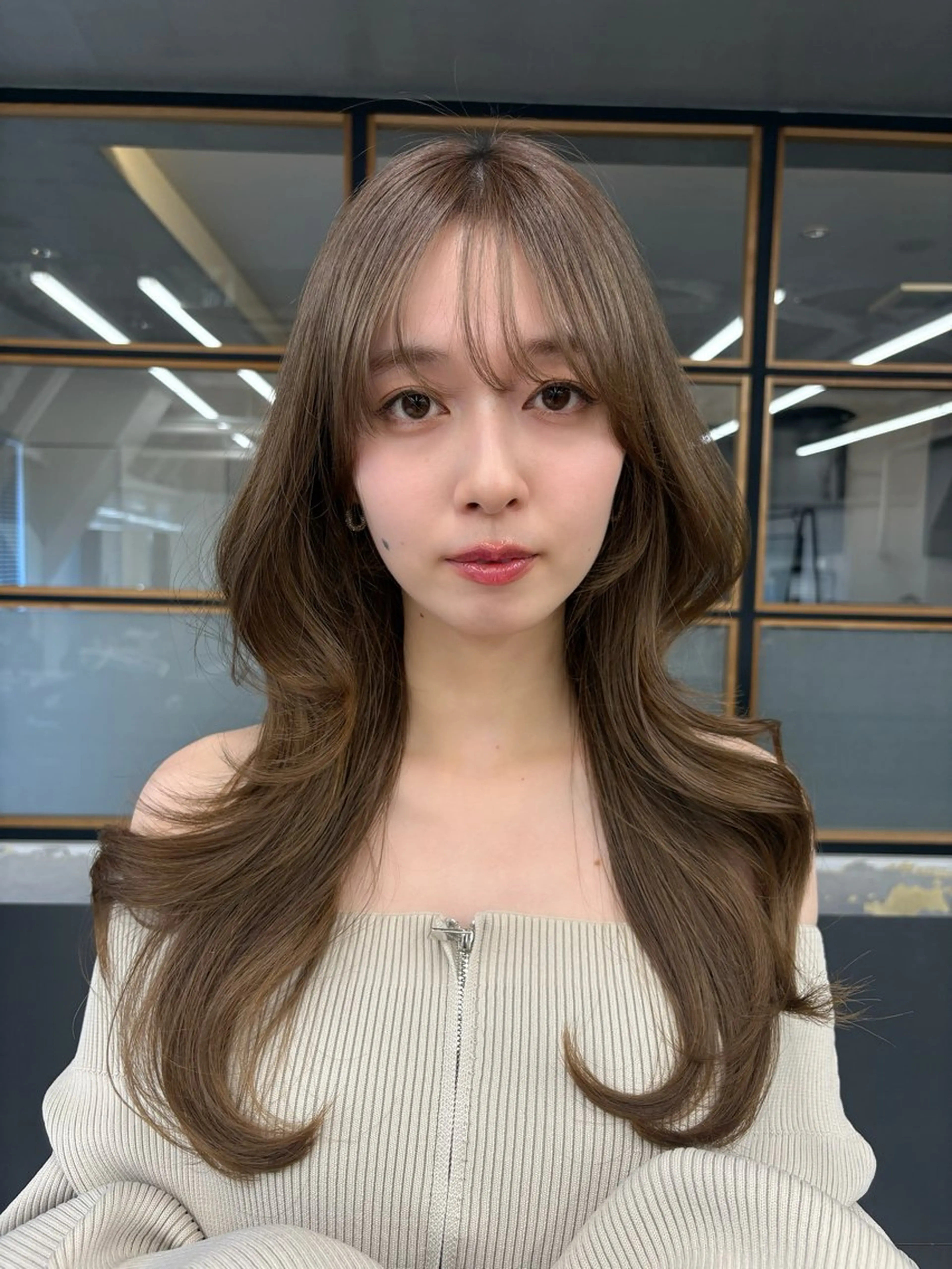 ロング カット ヘアカラー トリートメント 💗韓国ヘア/髪質改 善💗若菜あいこのヘアスタイル