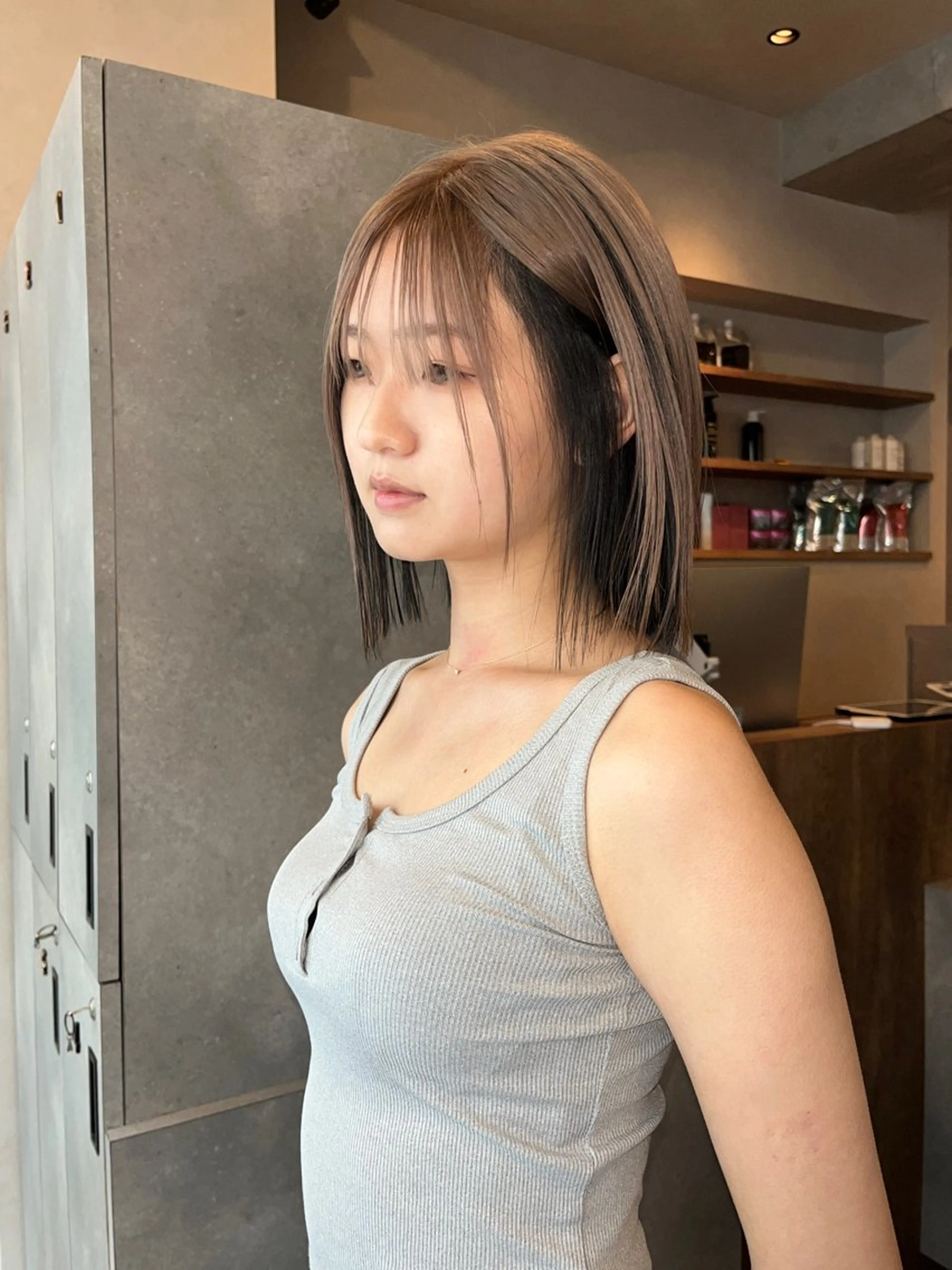 カラー NANA/ 暖色カラー/ボブのヘアスタイル