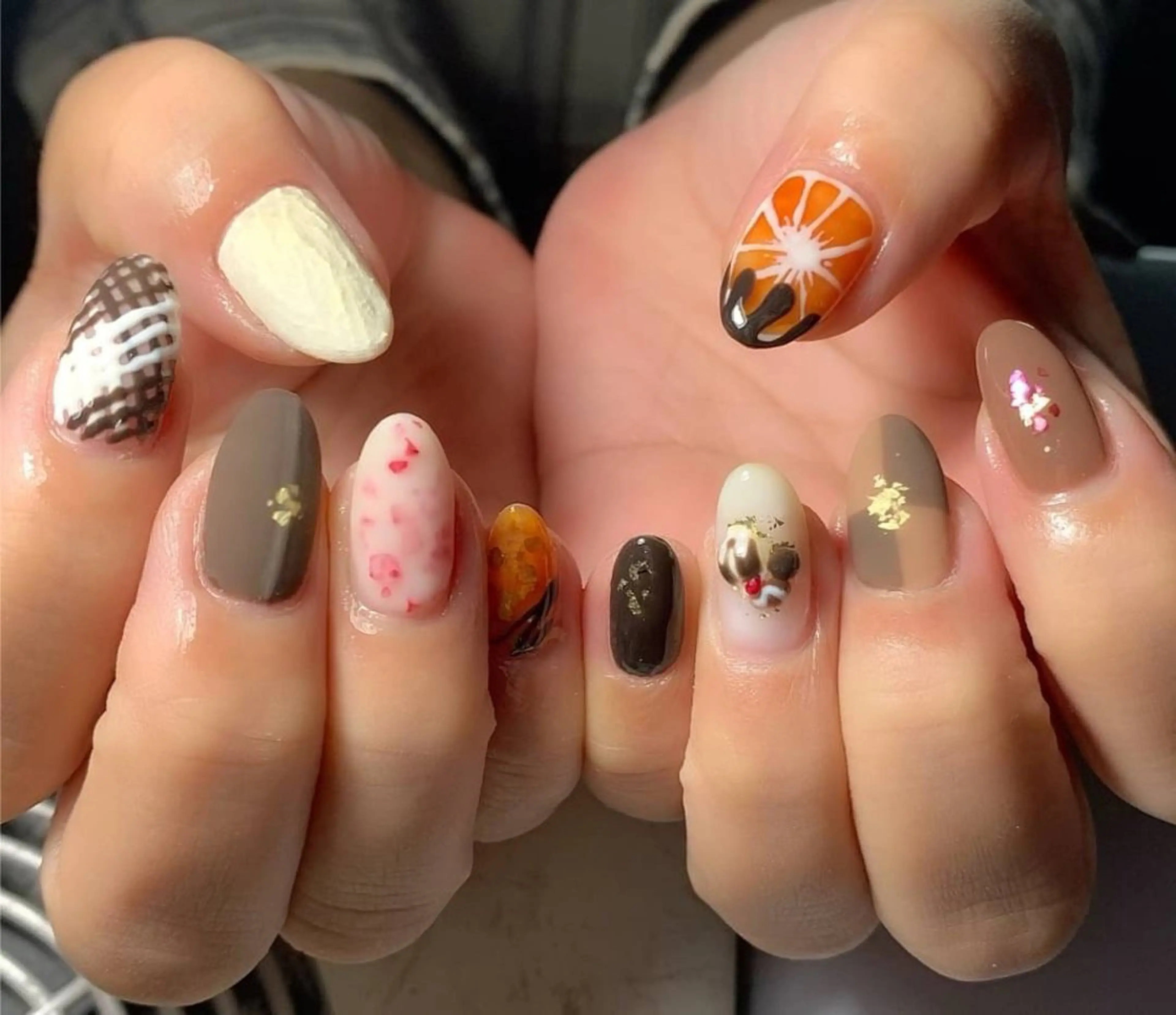 ネイル バレンタイン ハンドネイル フットネイル MHR nailのネイルデザイン