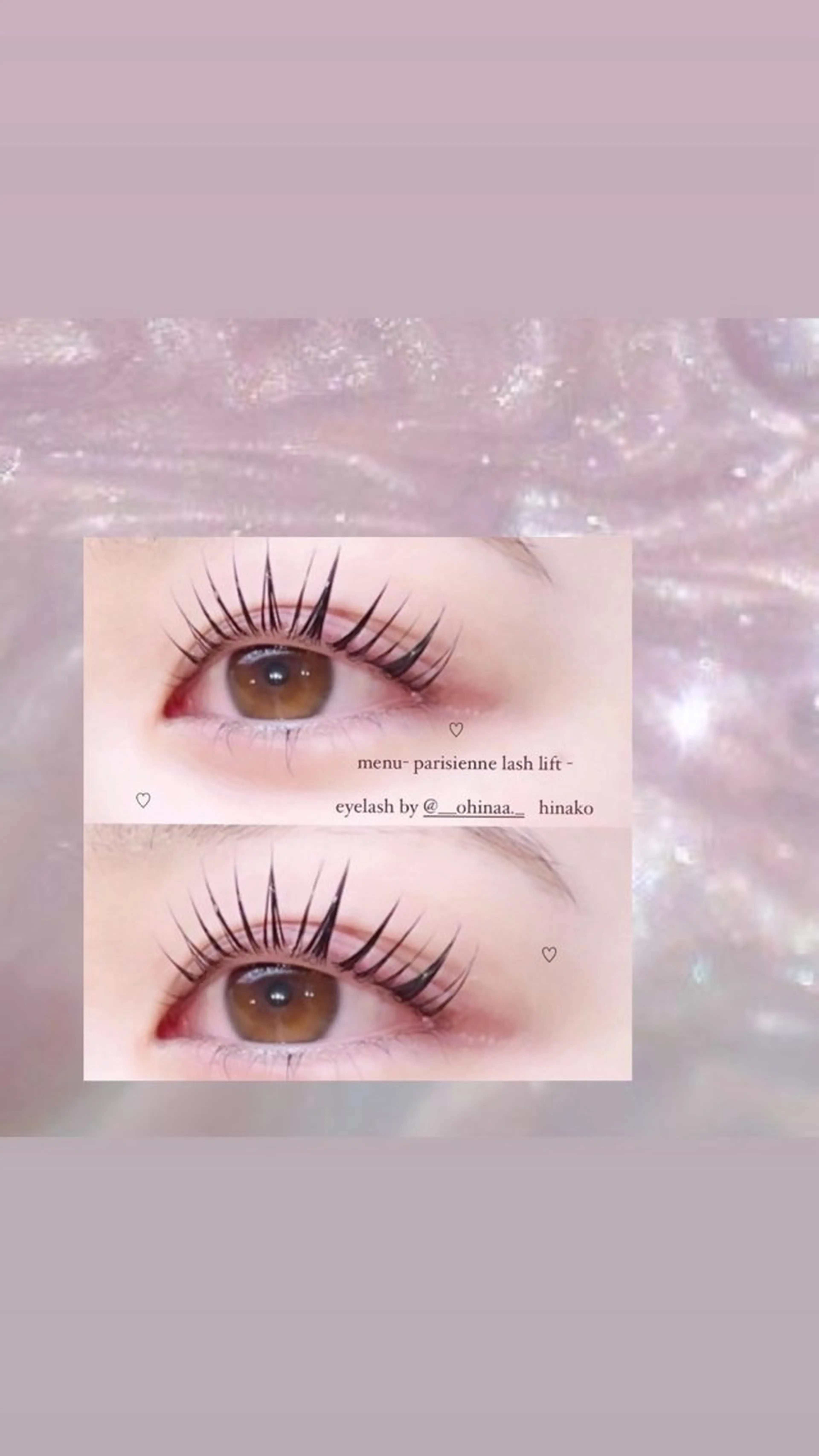 マツエク・マツパ マツパ hinako. 〰️のマツエク・マツパデザイン