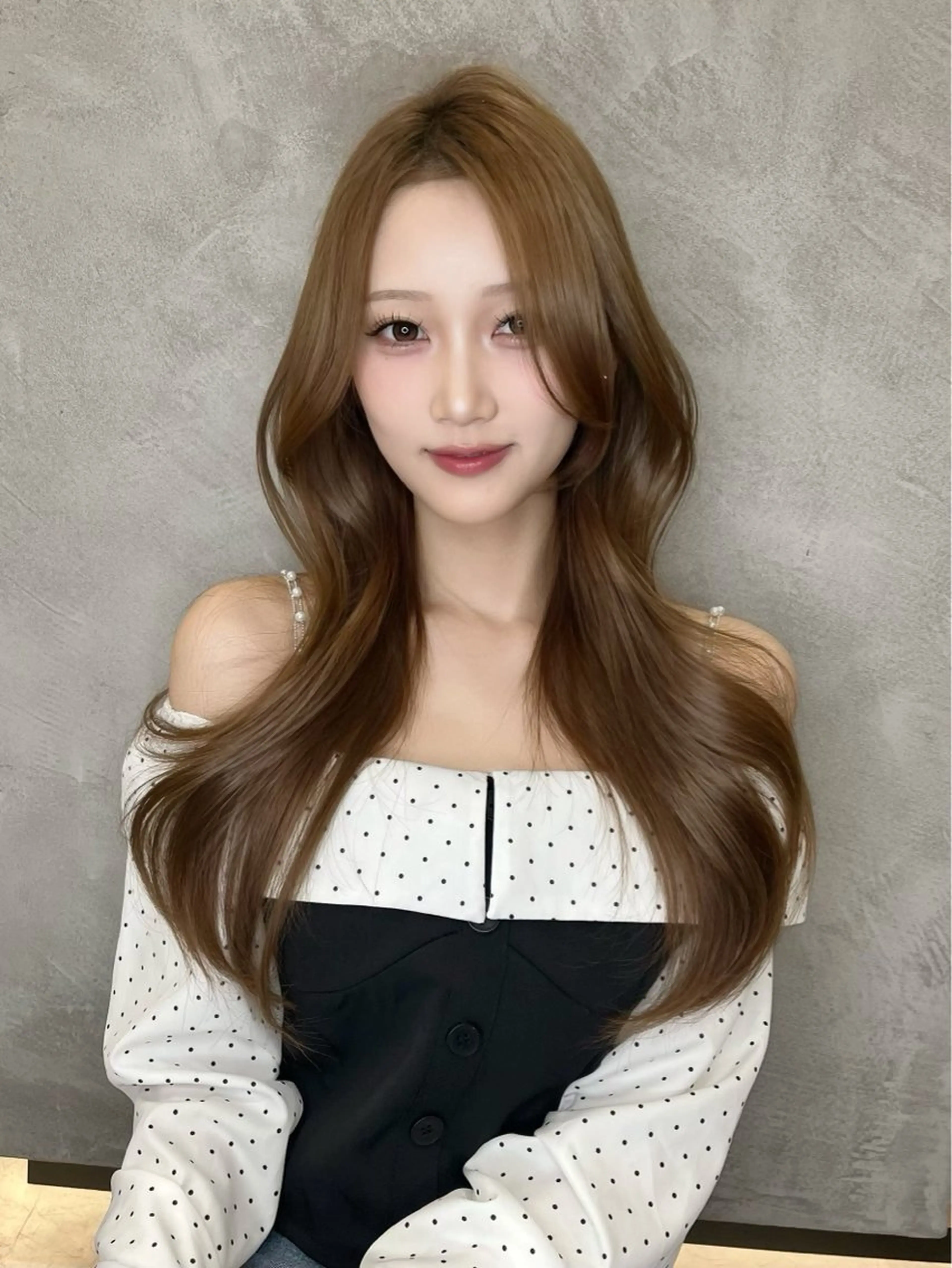 ロング 今中 美結のヘアスタイル