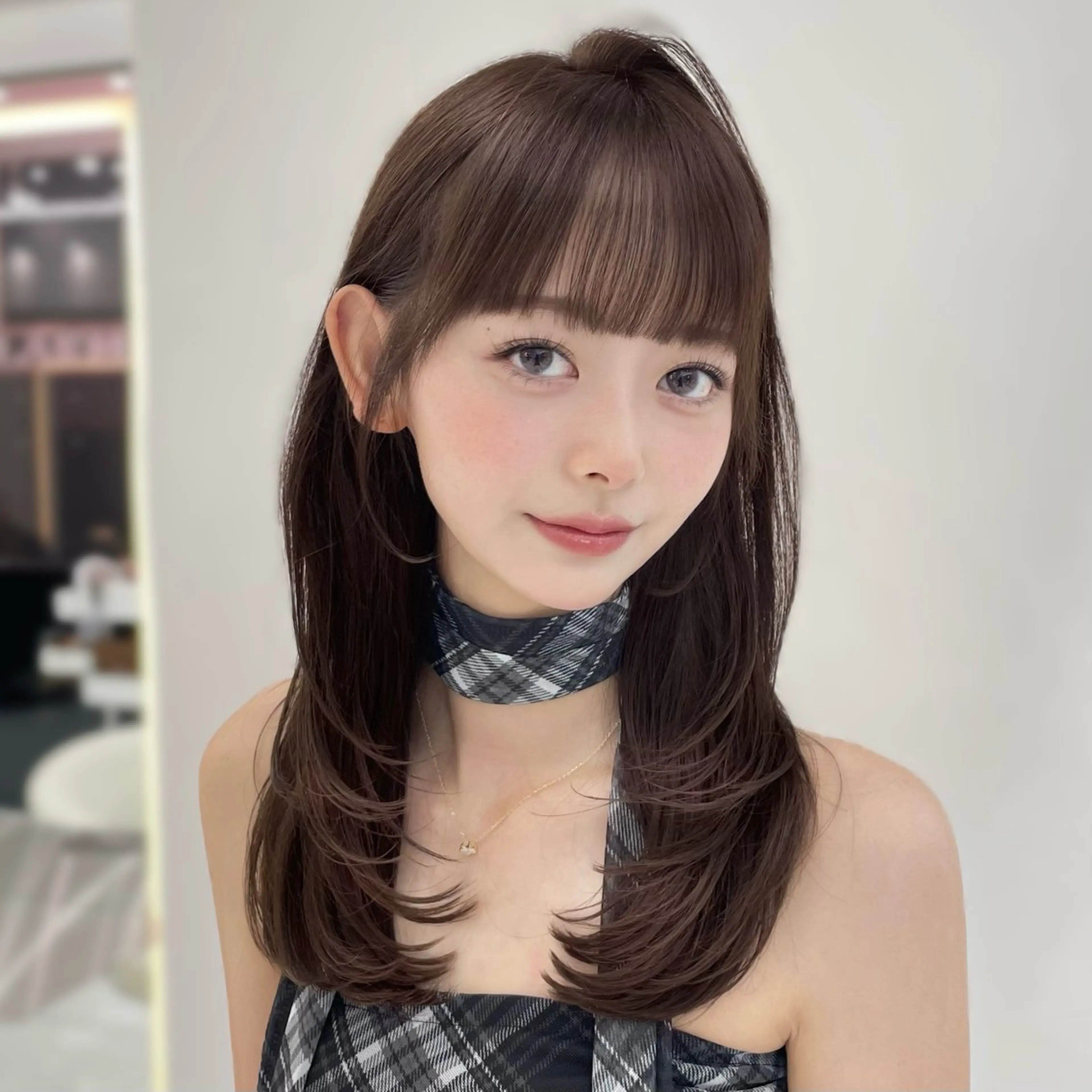 ミディアム 🎀Ami/新宿/レ イヤー/韓国ヘア🎀のヘアスタイル