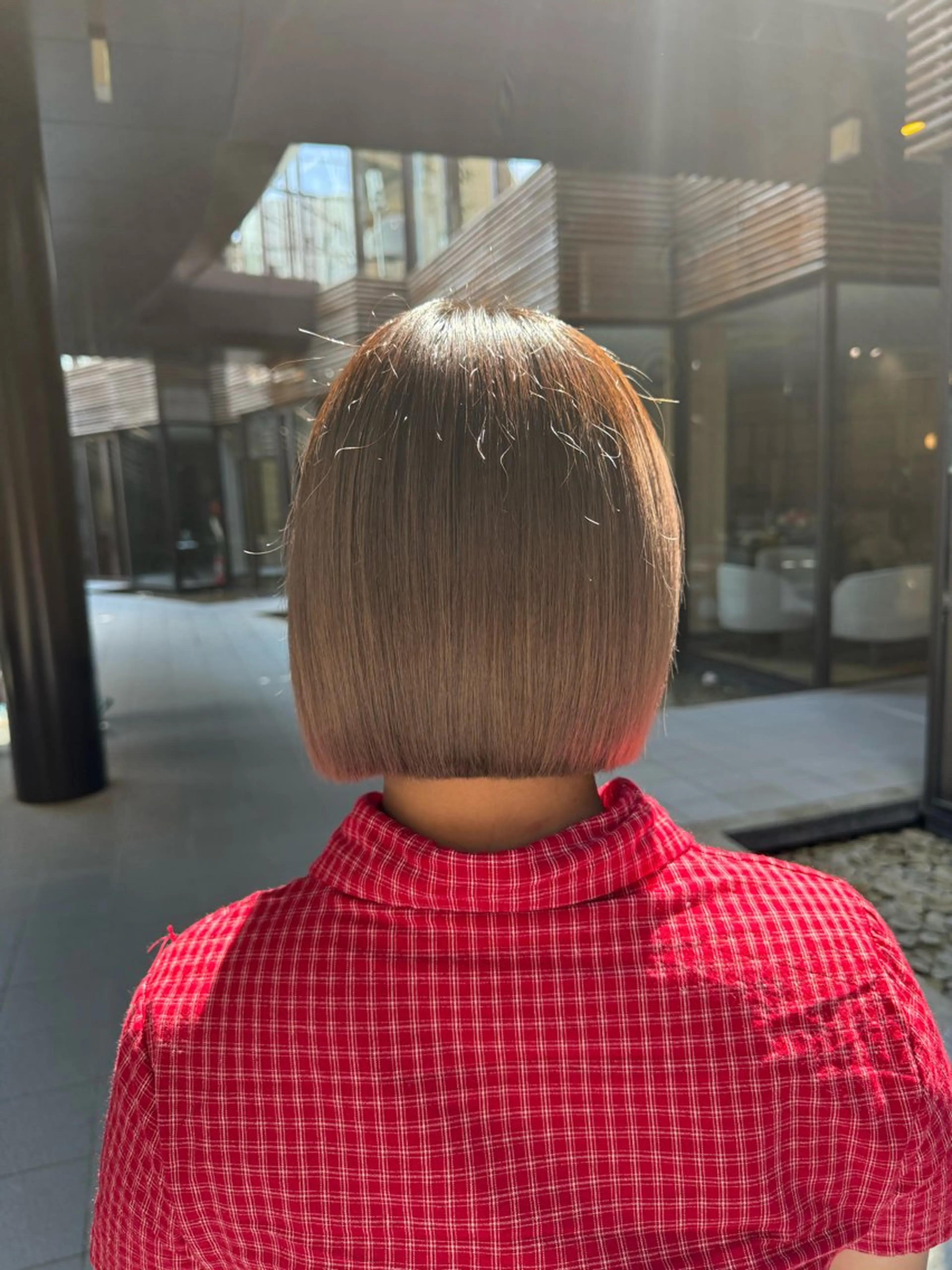 ショート youres hair恵比寿本店所属・縮毛矯正×レイヤー カット/飯田 輝のヘアスタイル