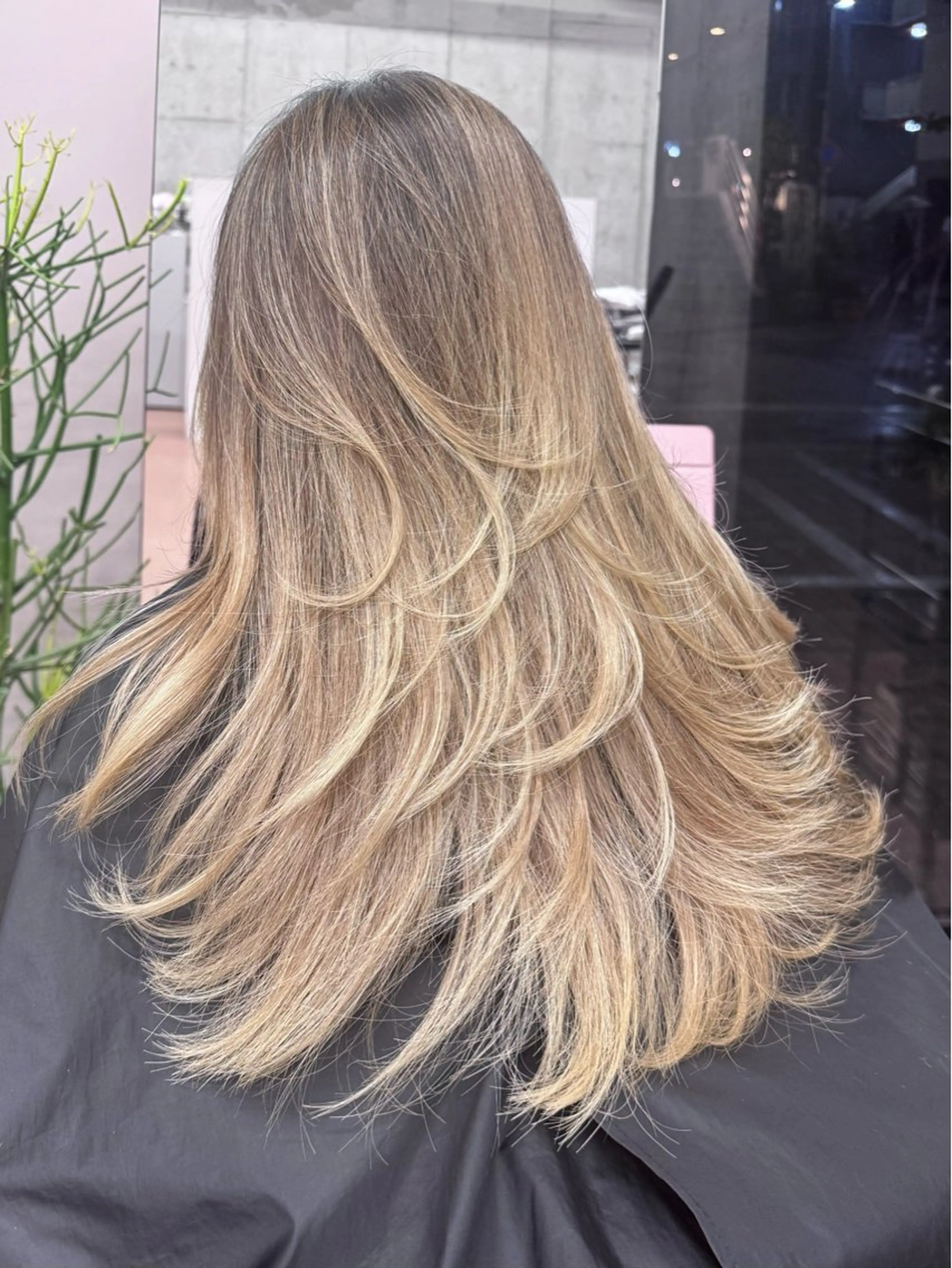 ロング レイヤーカットモデル 募集/藤原一真のヘアスタイル