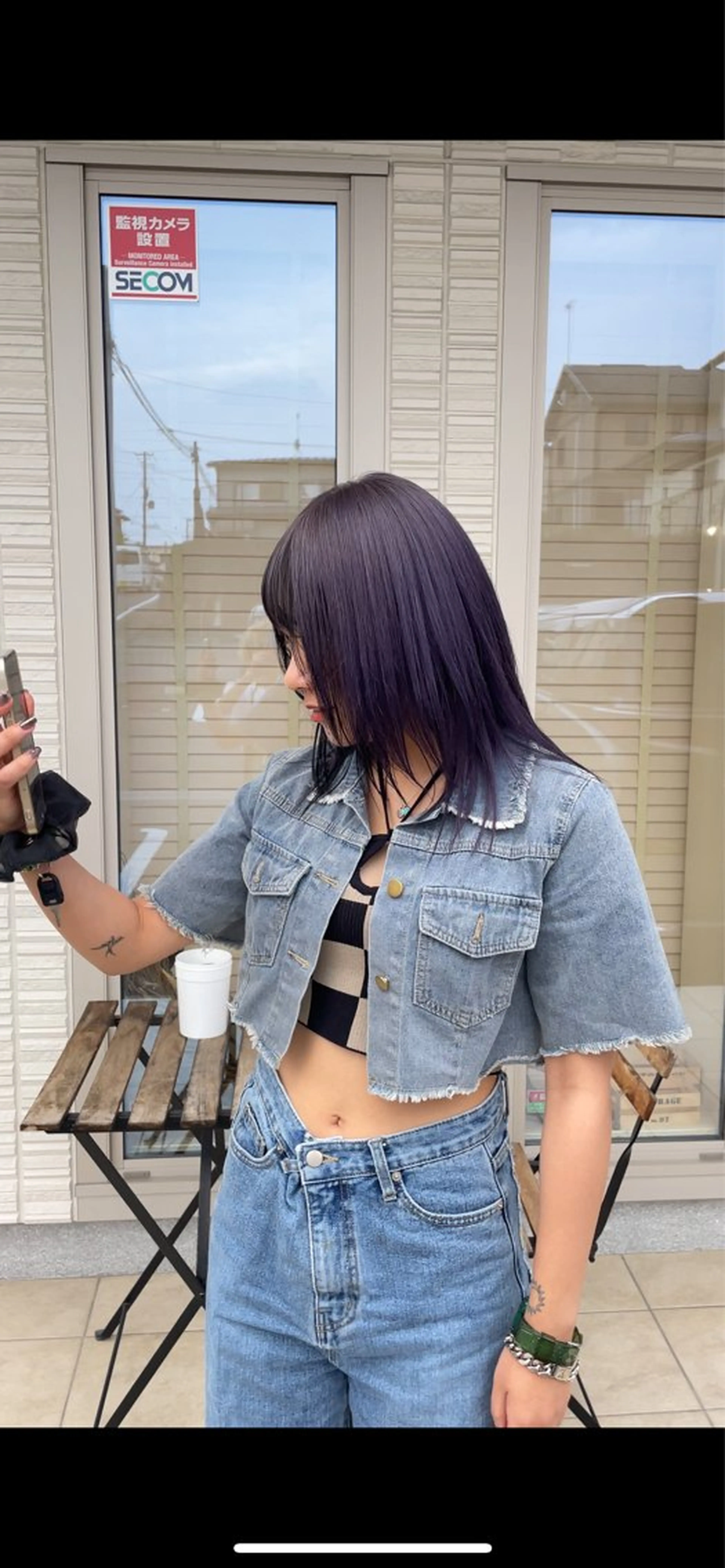 ミディアム カラー ラベンダーカラー ヘアカラー 橋本翔 /レイヤーカットのヘアスタイル