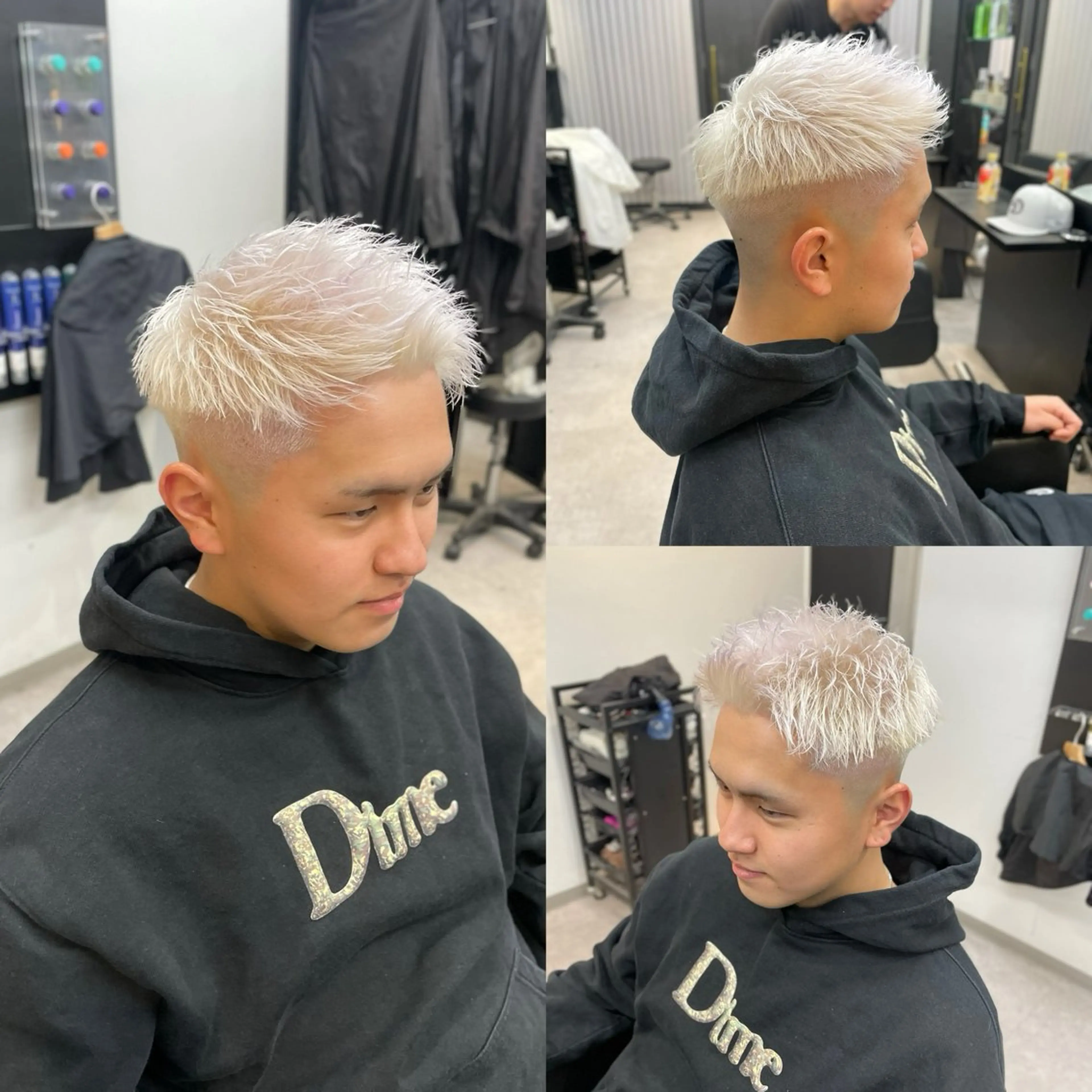 ショート カラー ブリーチ カット ヘアカラー 清藤 竜輝のヘアスタイル