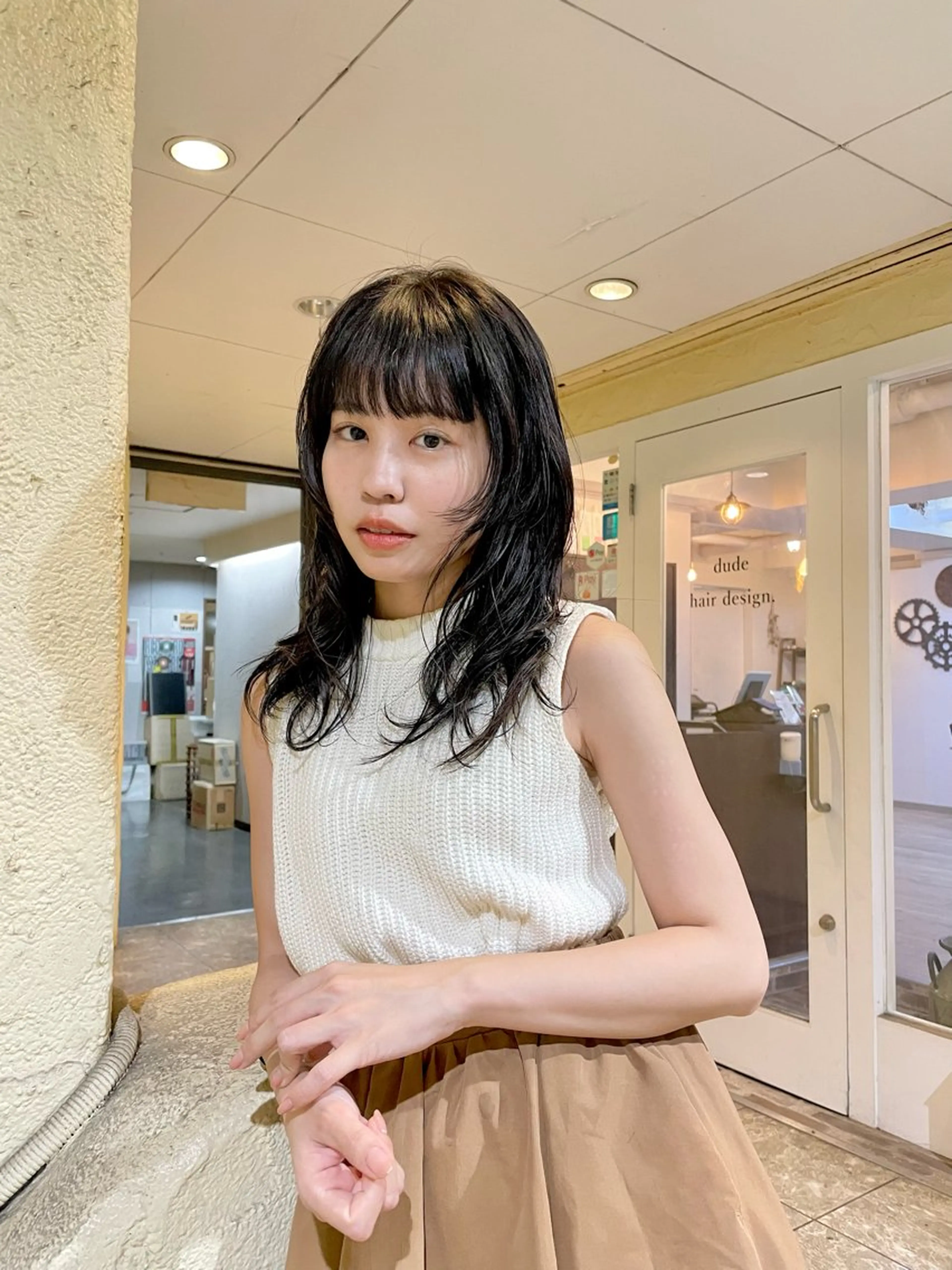 『平日学生レディース』カット+高級ケアパーマの写真