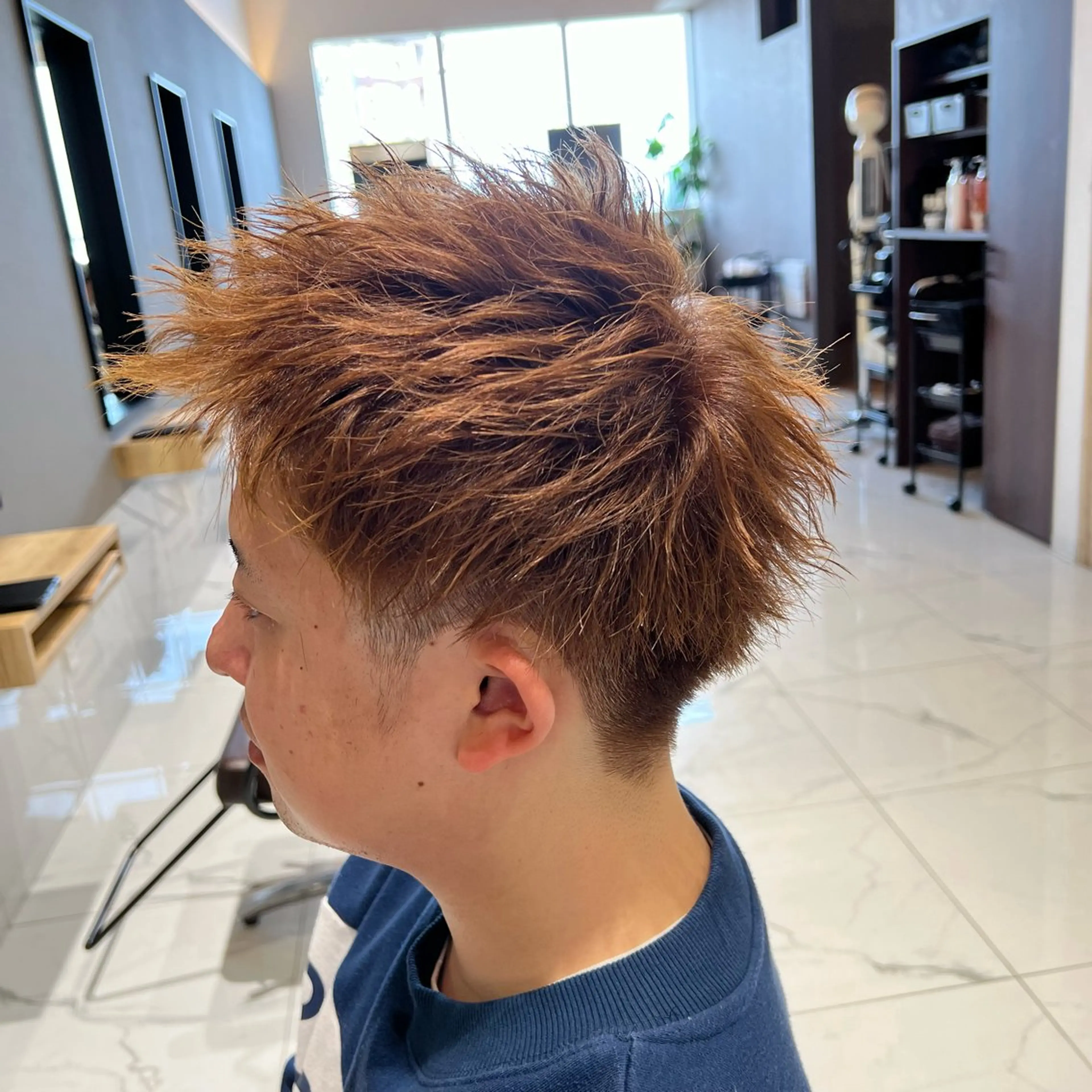 ショート カラー メンズ カット ルクール喜多町店 コムロのヘアスタイル