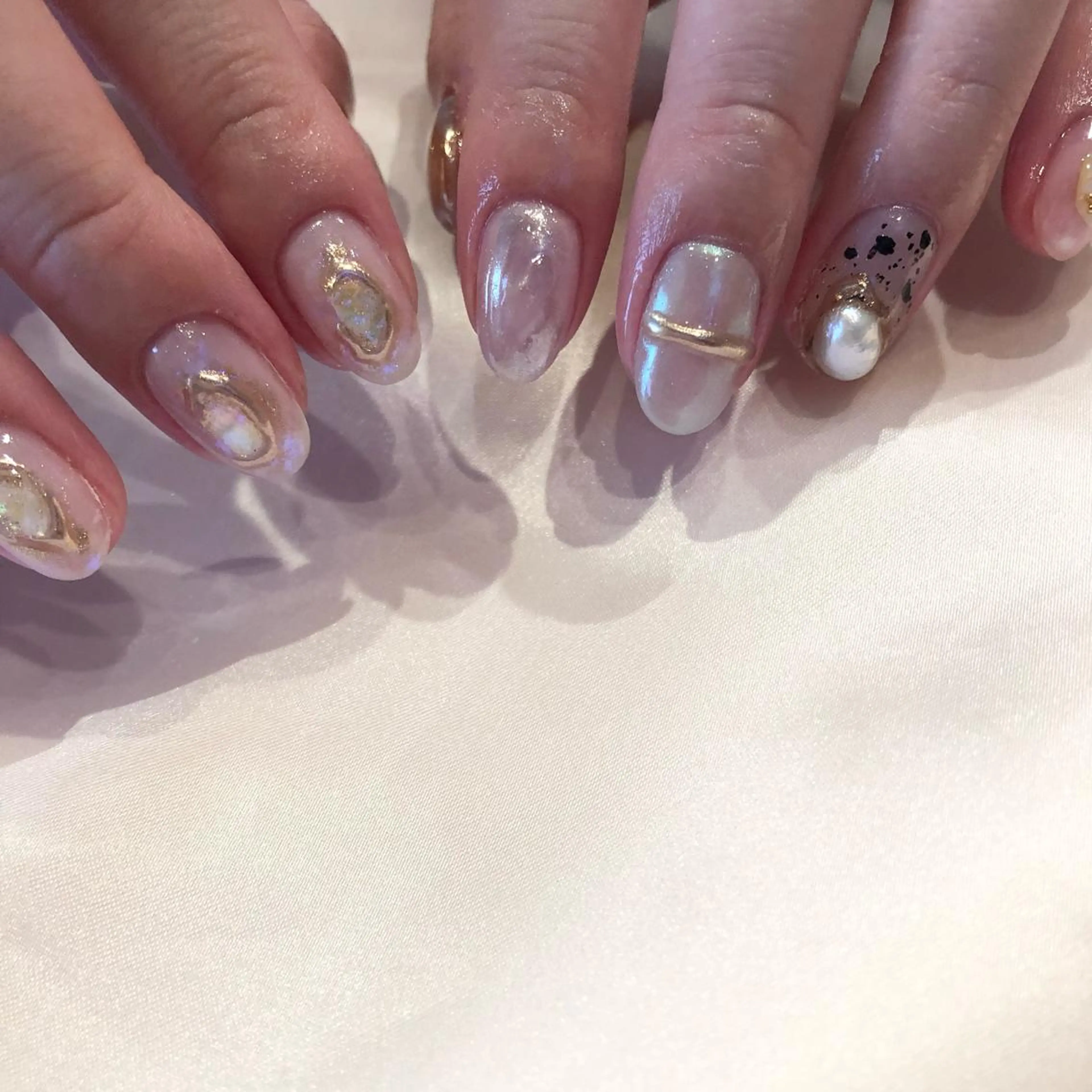 ネイル パラあり！フィルイン 美フォルムのネイルデザイン