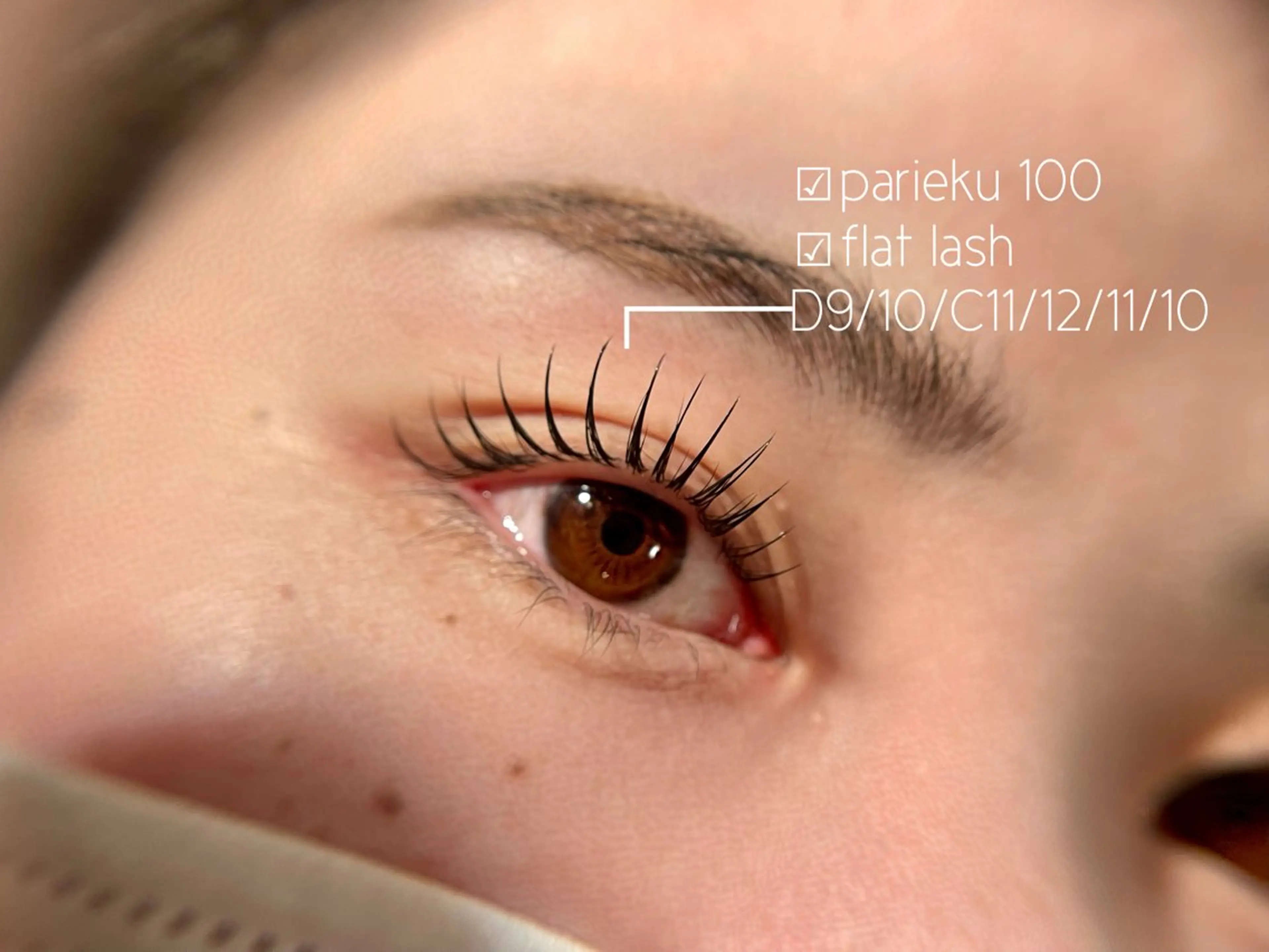 モチよいパリエク◎まつ毛パーマ＋フラットラッシュ100本の写真